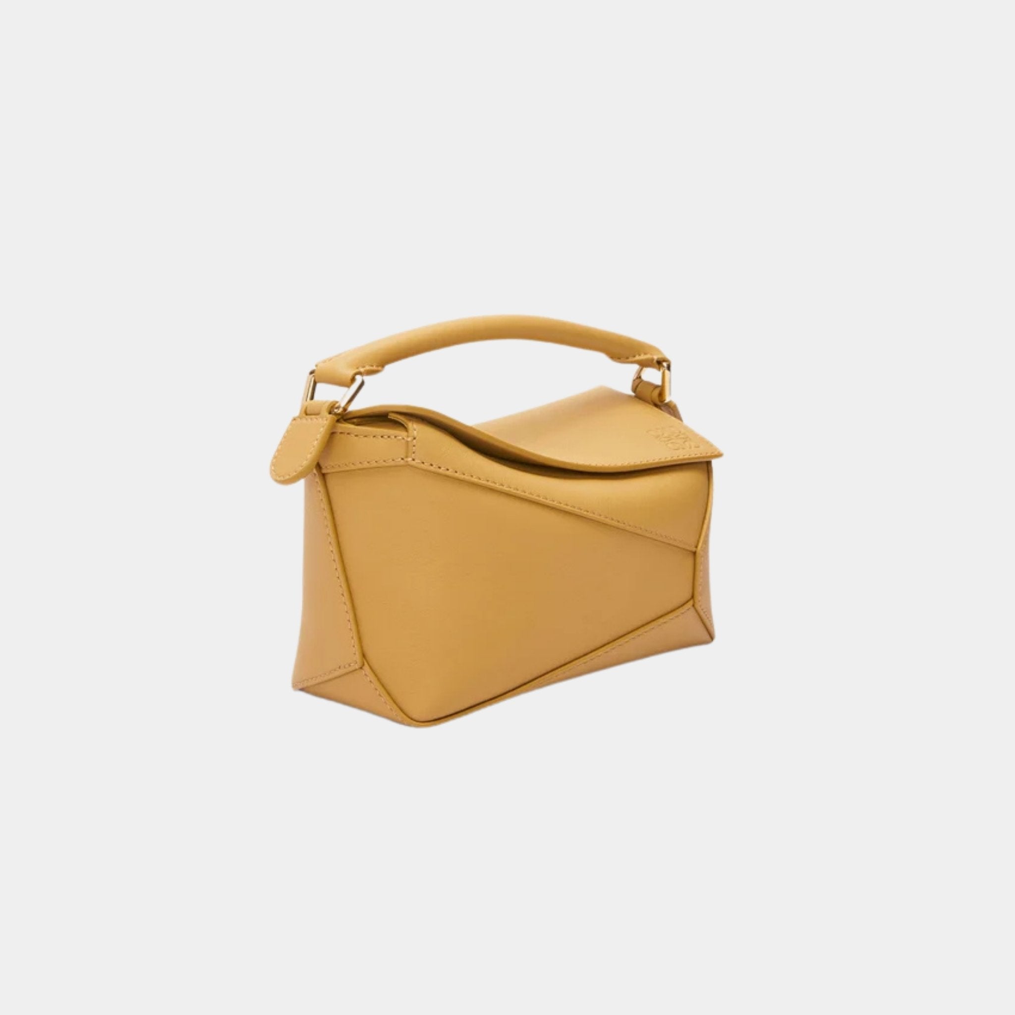 Loewe Mini Puzzle Edge Bag Classic Calf Leather, Sahara, Side