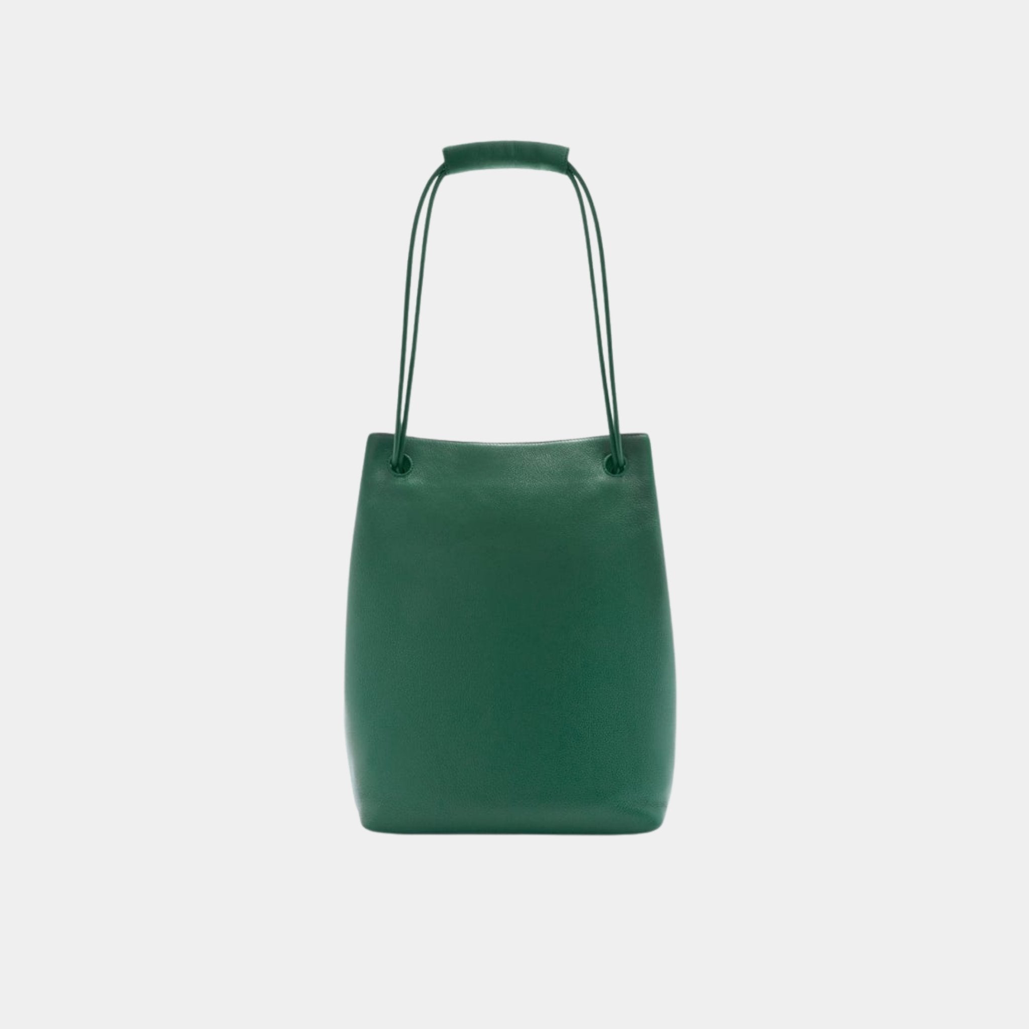 Loewe Pebble Hobo In Supple Grained Calfskin, Evergreen, Back