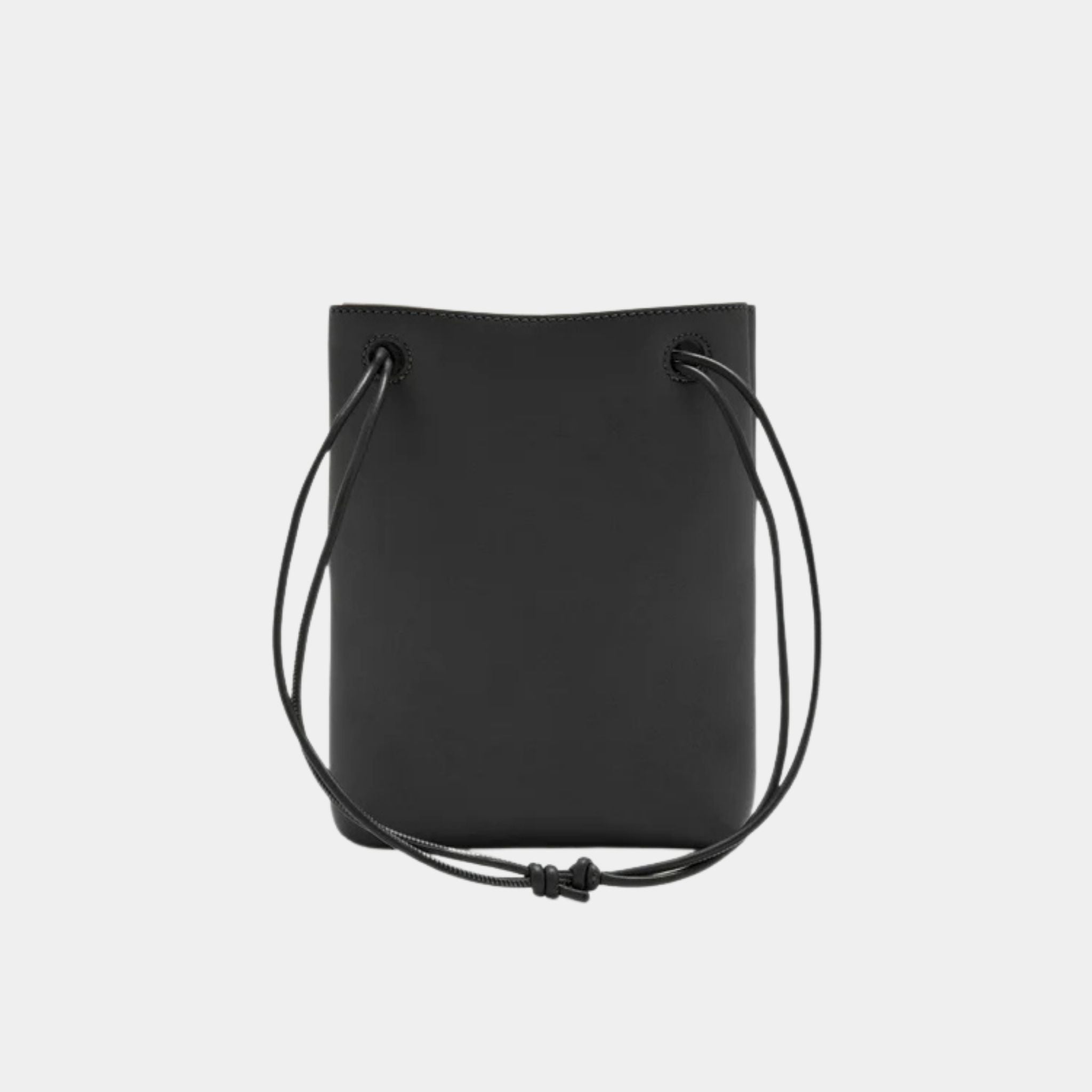 Loewe Pebble Pochette in Smooth Calfskin, Black, Back