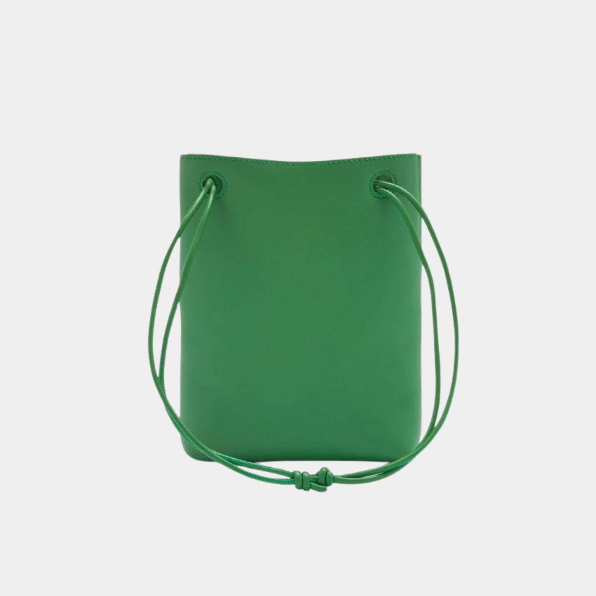 Loewe Pebble Pochette in Smooth Calfskin, Tropical Green, Back