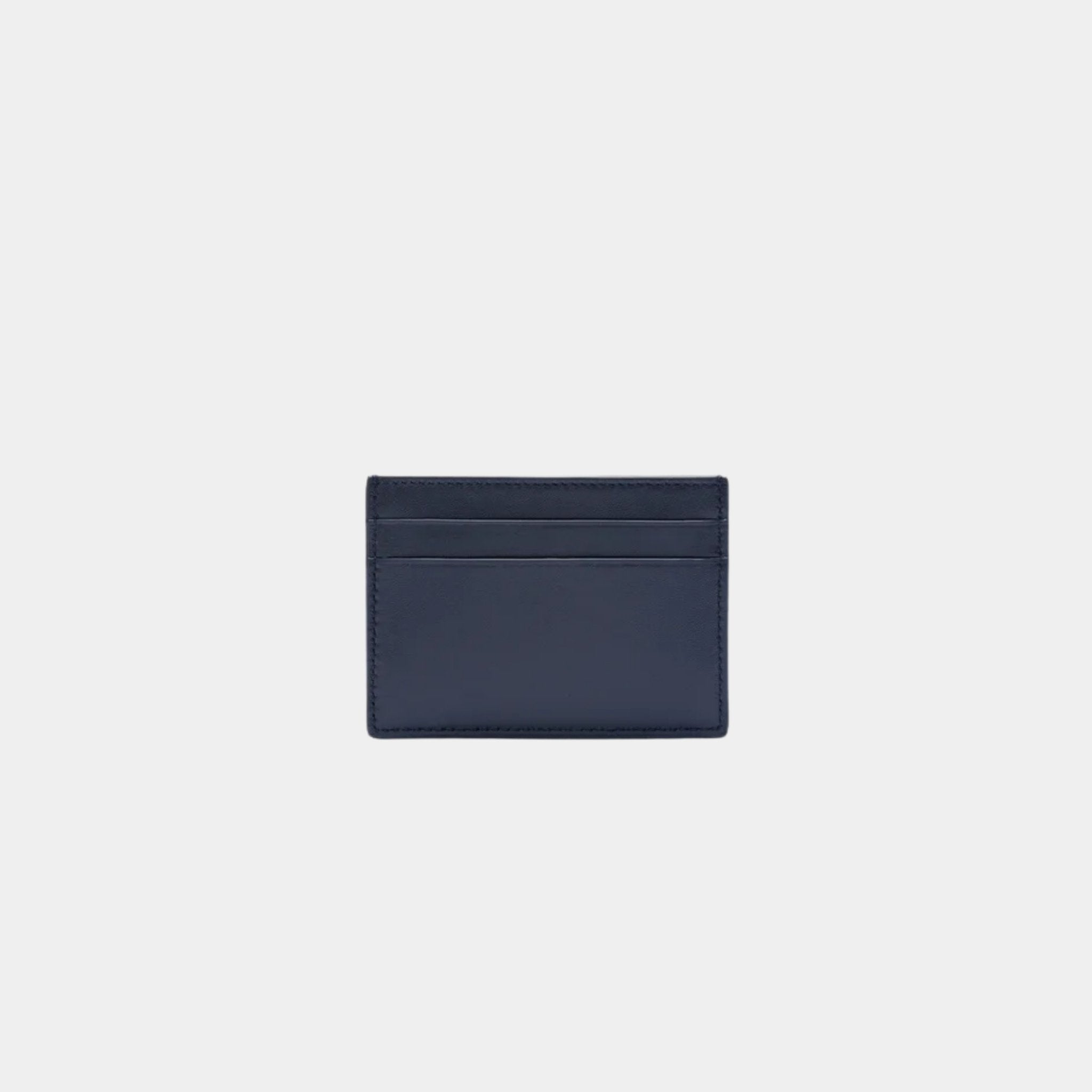 Loewe Puffer Anagram Plain Cardholder In Shiny Nappa Calfskin, Deep Navy, Back