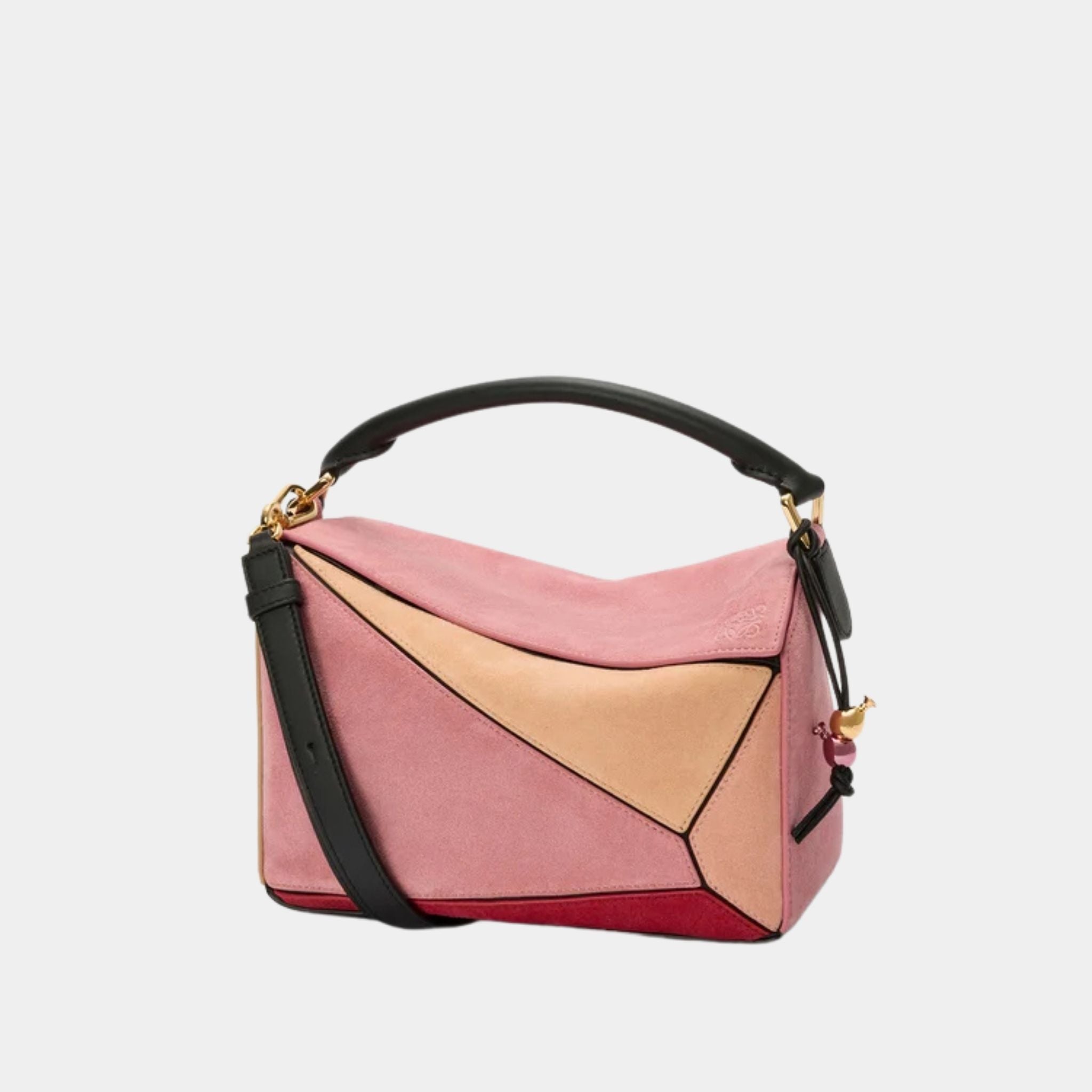 Loewe Puzzle 10 FW15 Runway Re-edition in Calfskin Suede, Front