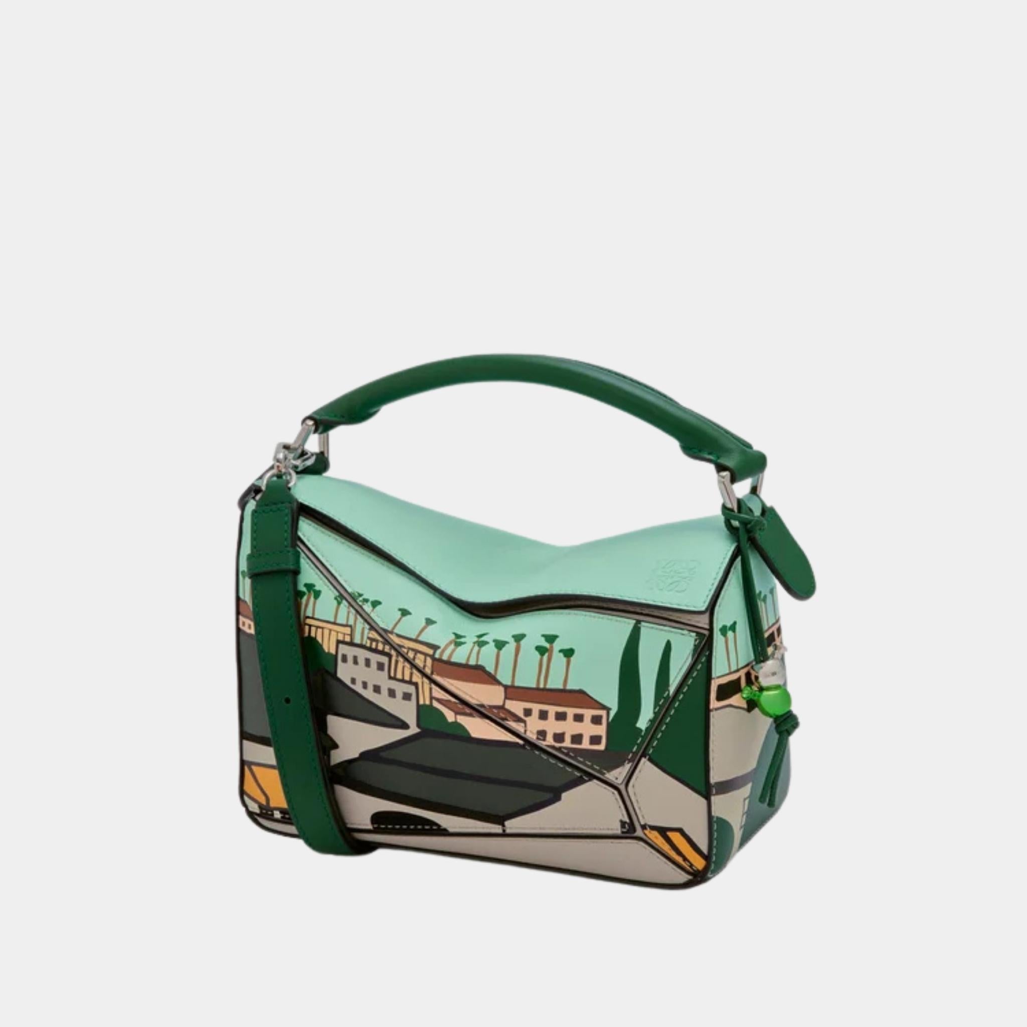 Loewe Puzzle 10 Ken Price Re-edition Bag in Classic Calfskin, Front