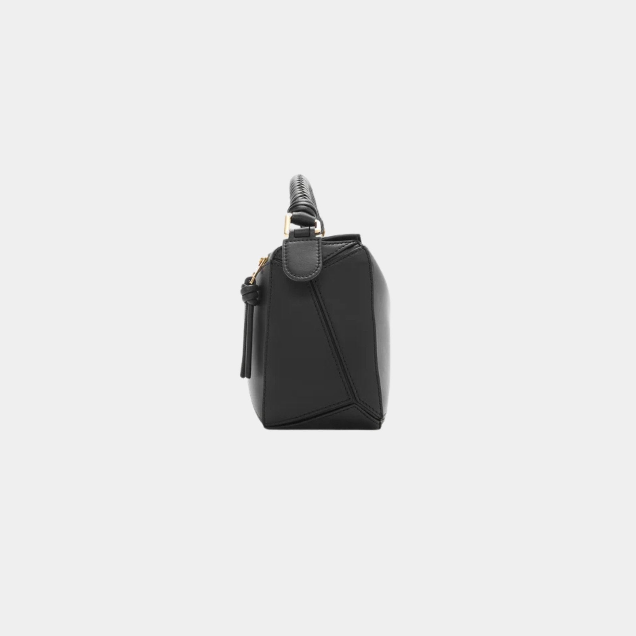 Loewe Small Puzzle Bag In Smooth Calfskin, Black, Side