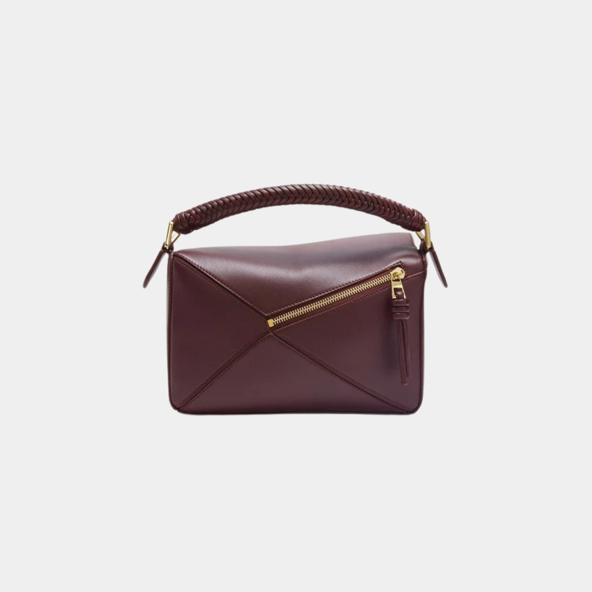 Loewe Small Puzzle Bag In Smooth Calfskin, Dark Burgundy, Back