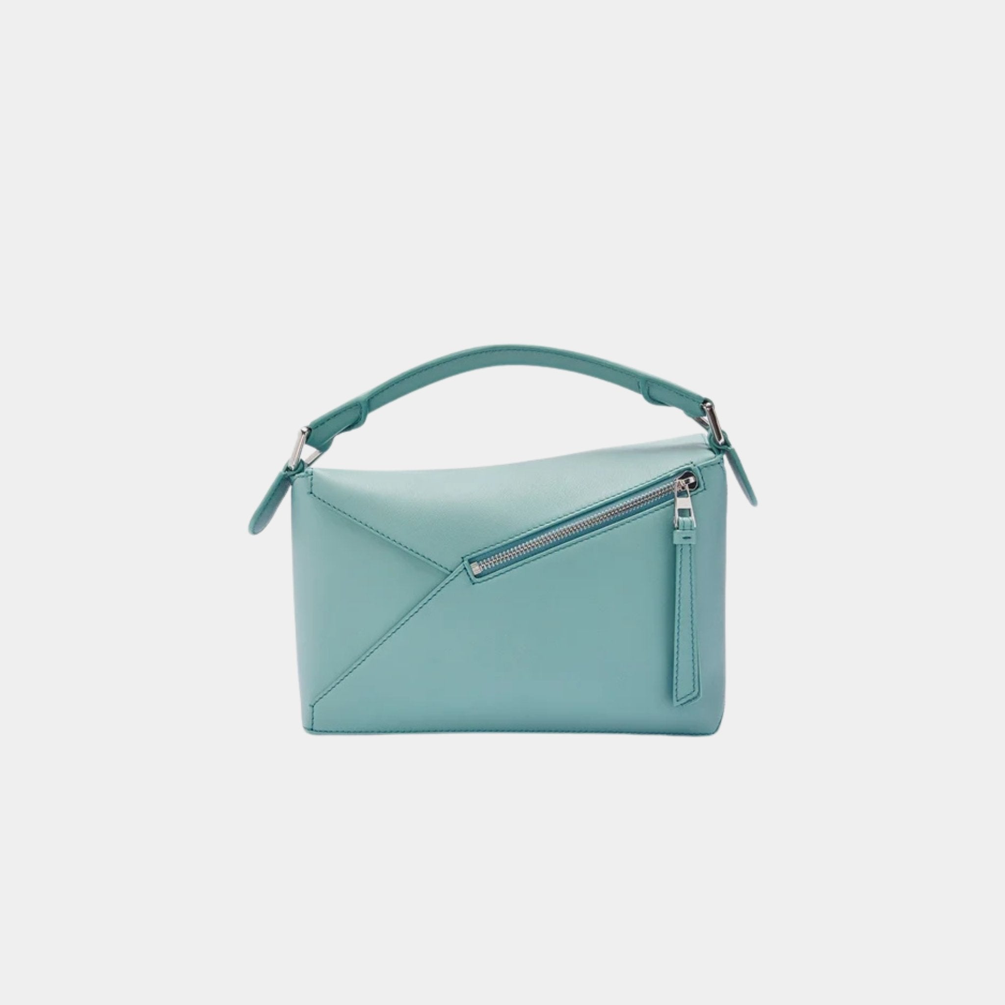 Loewe Small Puzzle Edge Bag In Classic Calfskin, Water, Back