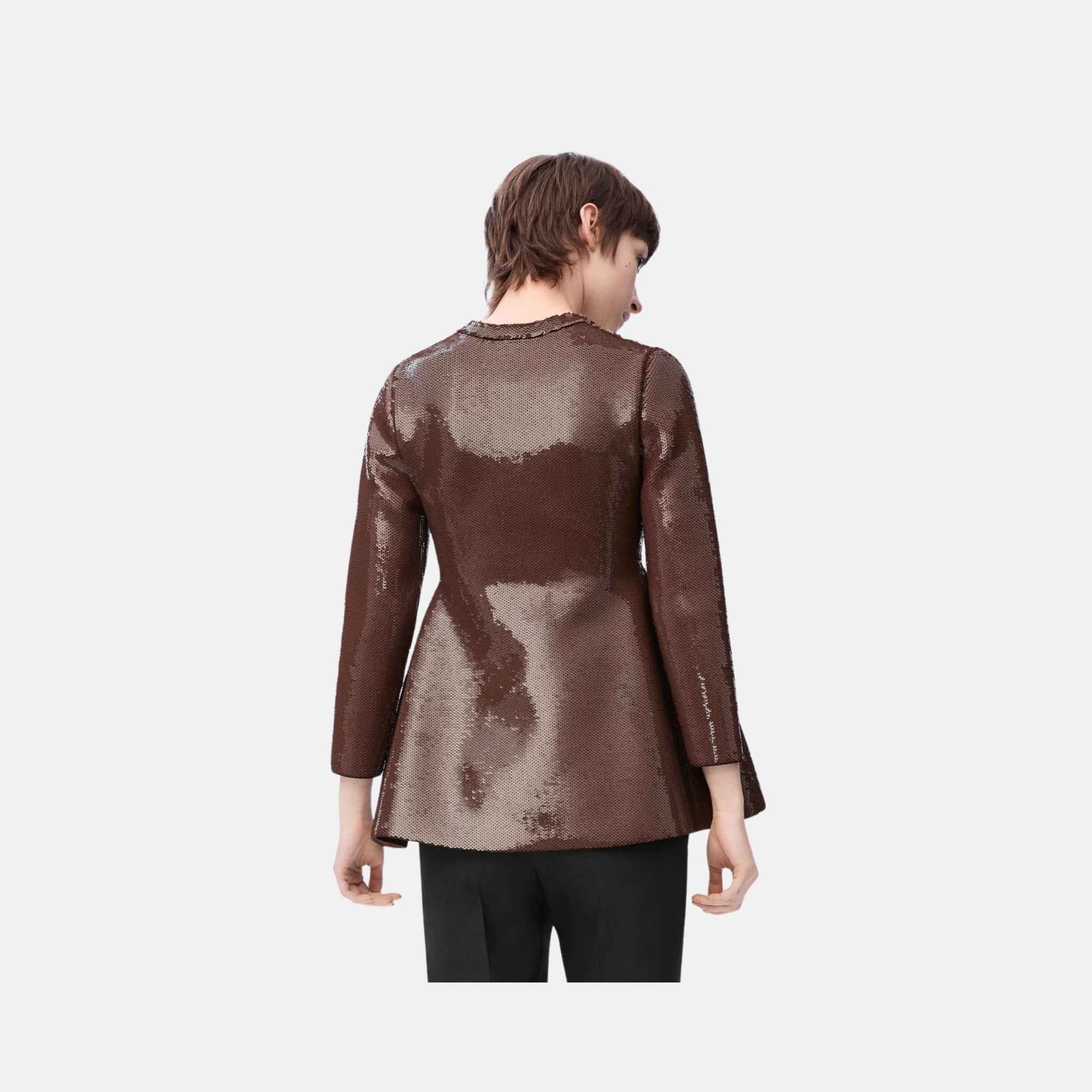 Loewe Top In Viscose Blend, Brown, Back