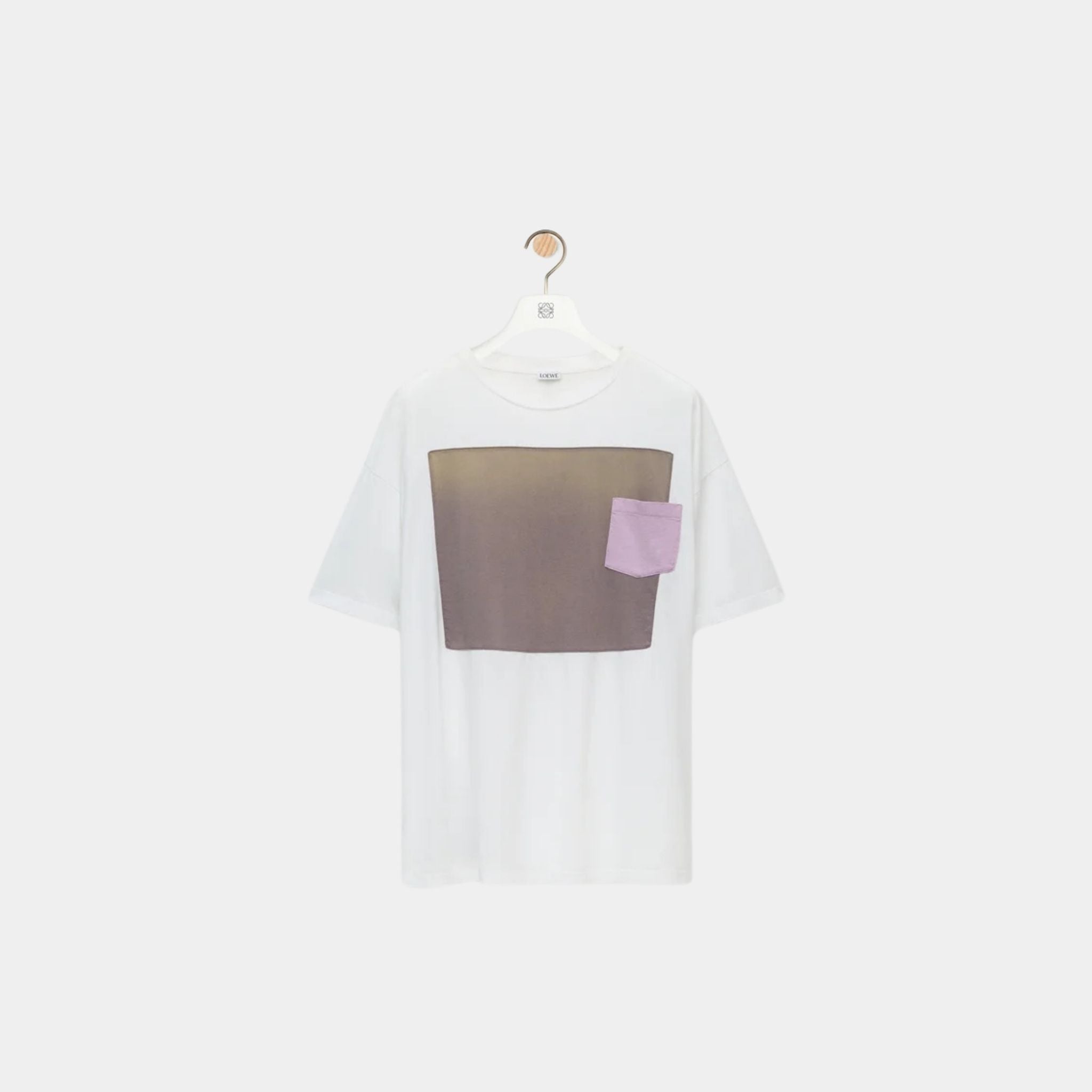 Loewe T-shirt in Cotton with Intarsia Patches, Front