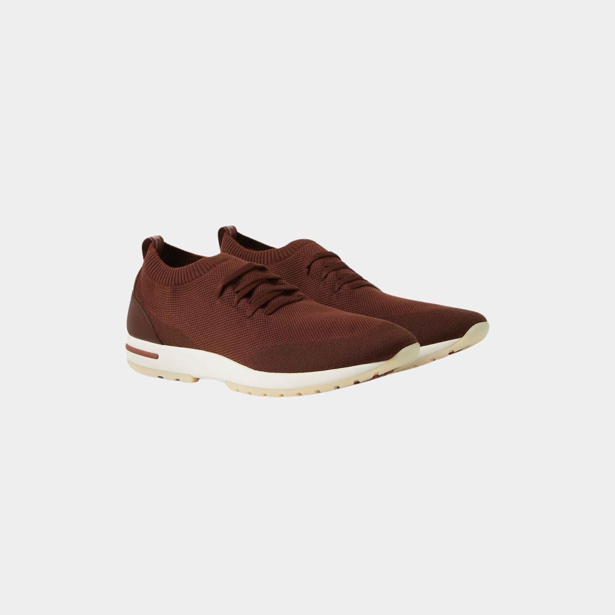 Loro Piana 360 Flexy Walk Sneaker Virgin Wool, Bear, Front