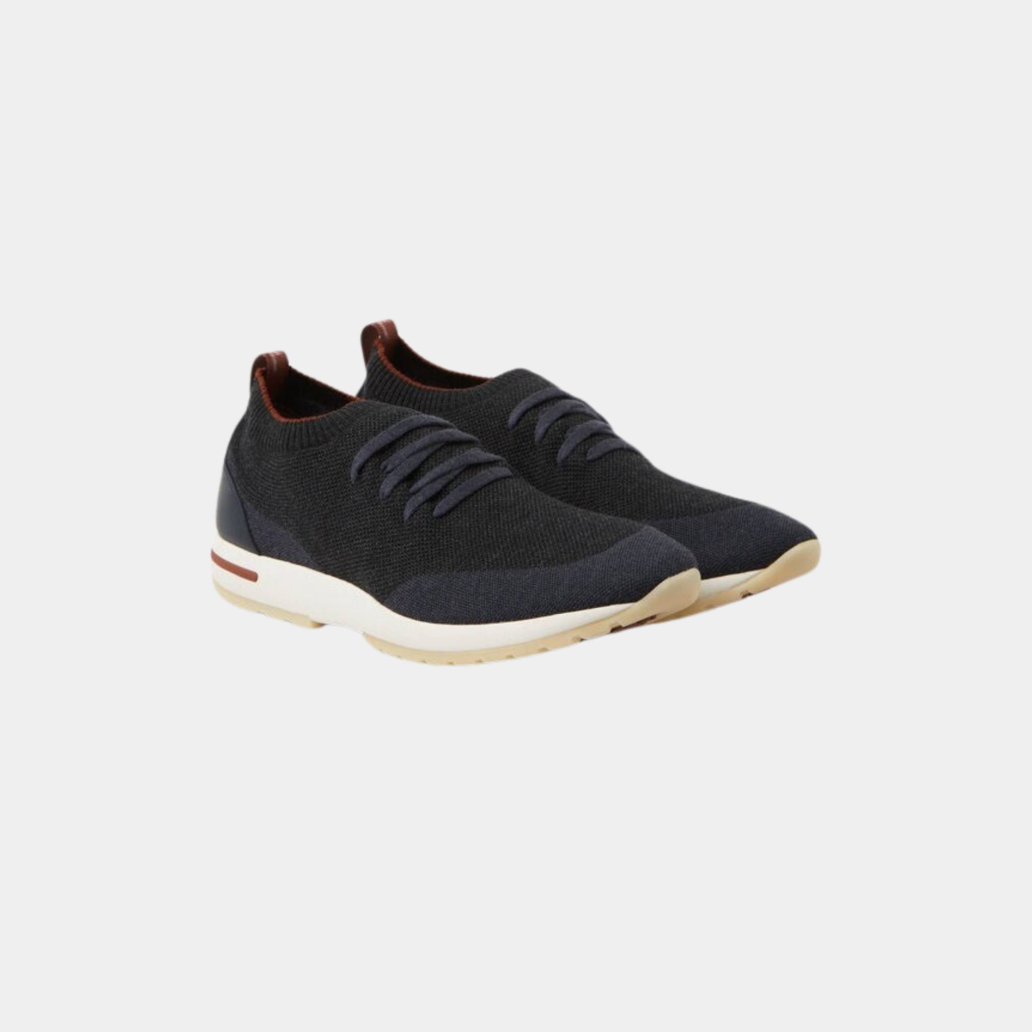 Loro Piana 360 Flexy Walk Sneaker Virgin Wool, Intrinsic Grey, Front