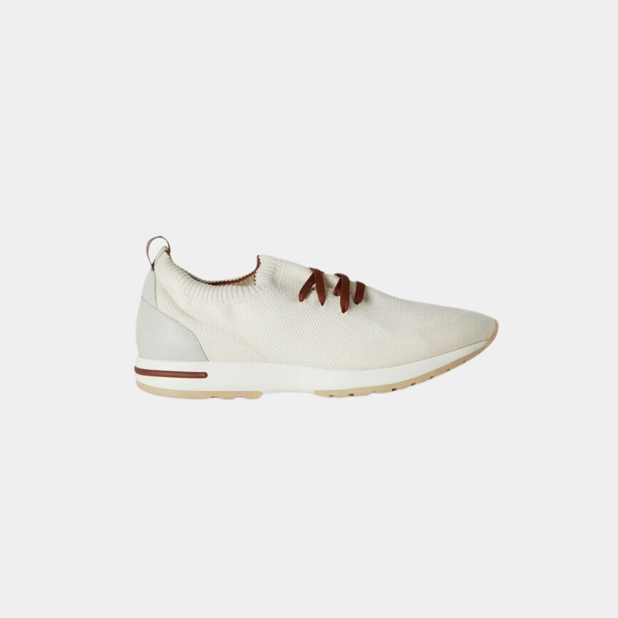 Loro Piana 360 Flexy Walk Sneaker Virgin Wool, White, Side