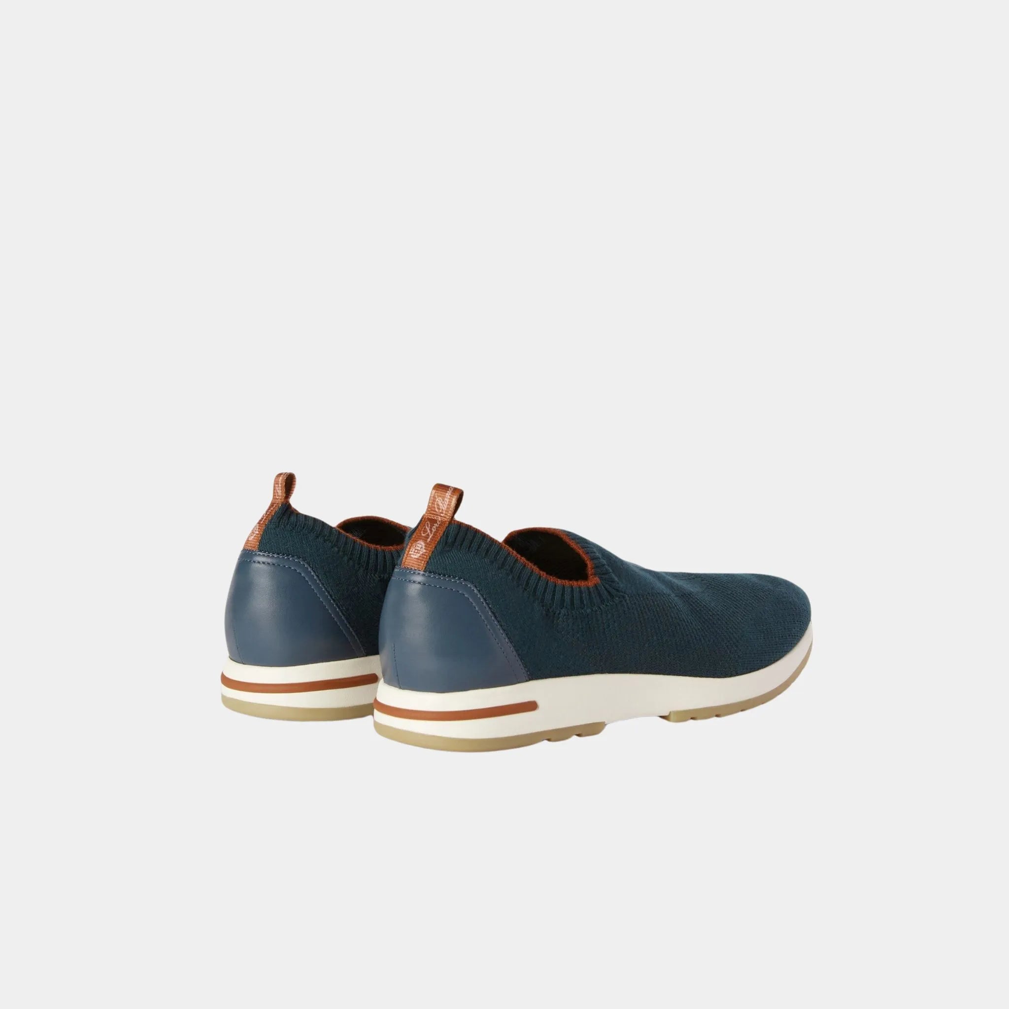 Loro Piana 360 LP Flexy Active Sneaker in Virgin Wool, Green Gale, Back