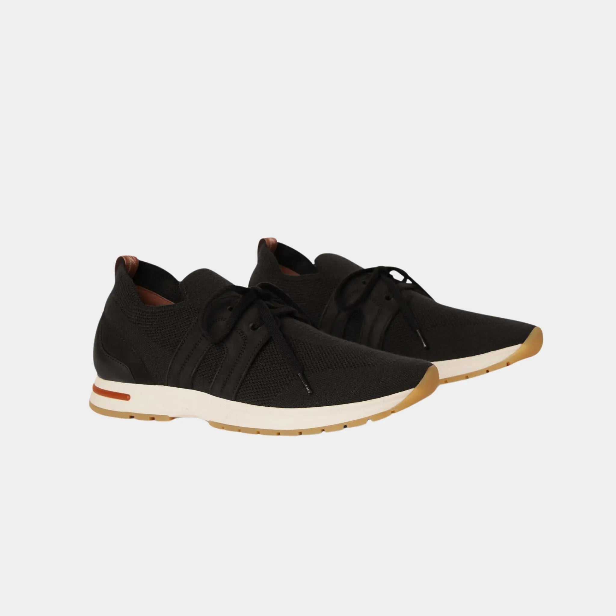 Loro Piana 360 LP Lady Flexy Walk Sneaker Virgin Wool, Caviar, Front
