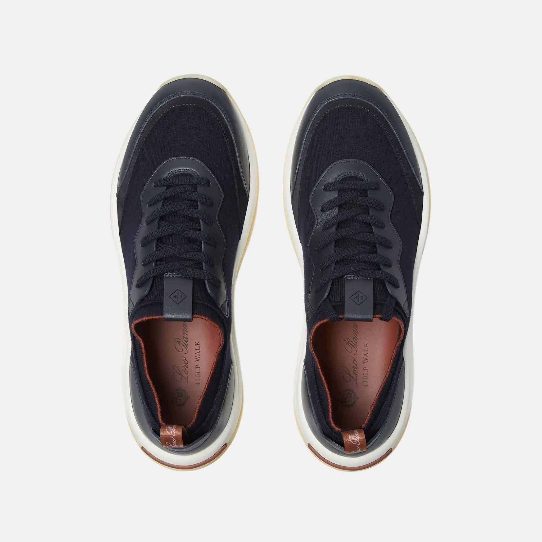 Loro Piana 410 LP Walk The Gift Of Kings Sneaker, Navy Blue, Top