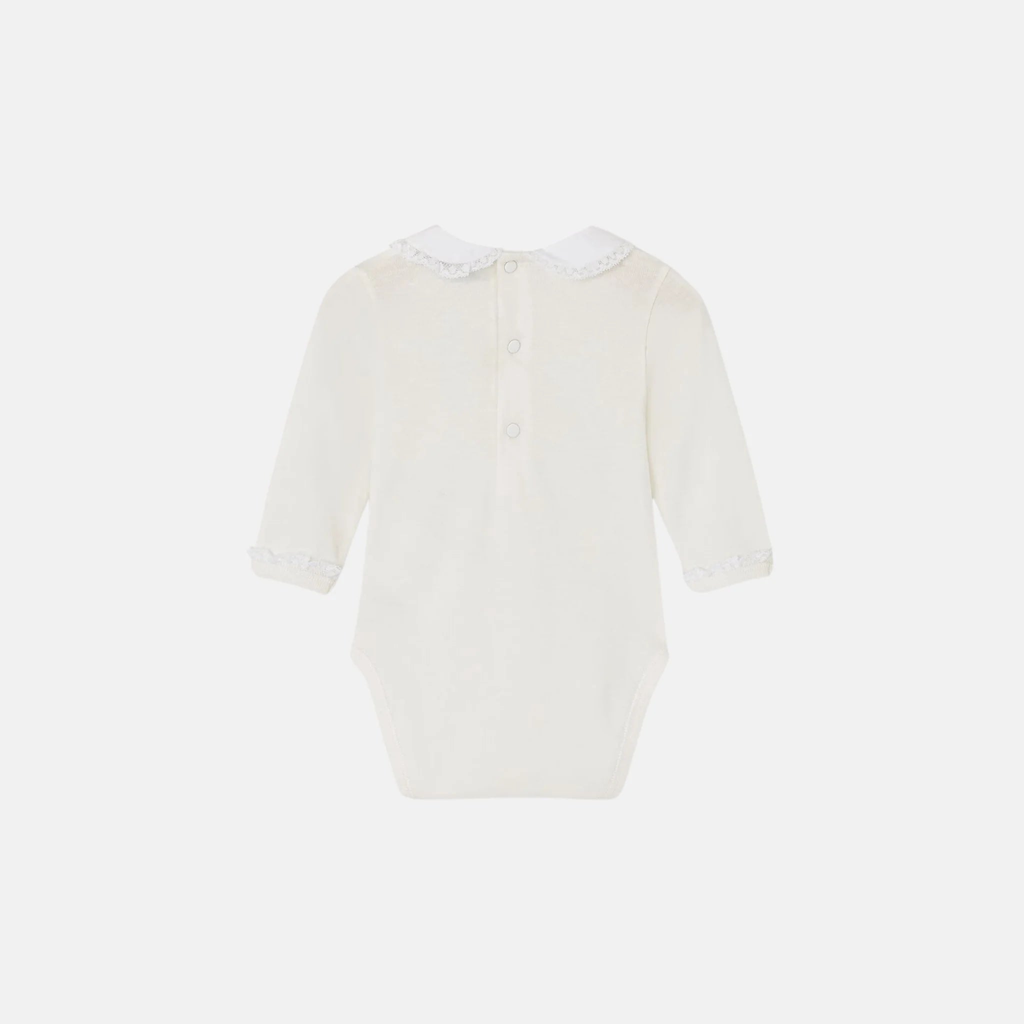 Loro Piana Baby Bisou Bodysuit Cotton, Back
