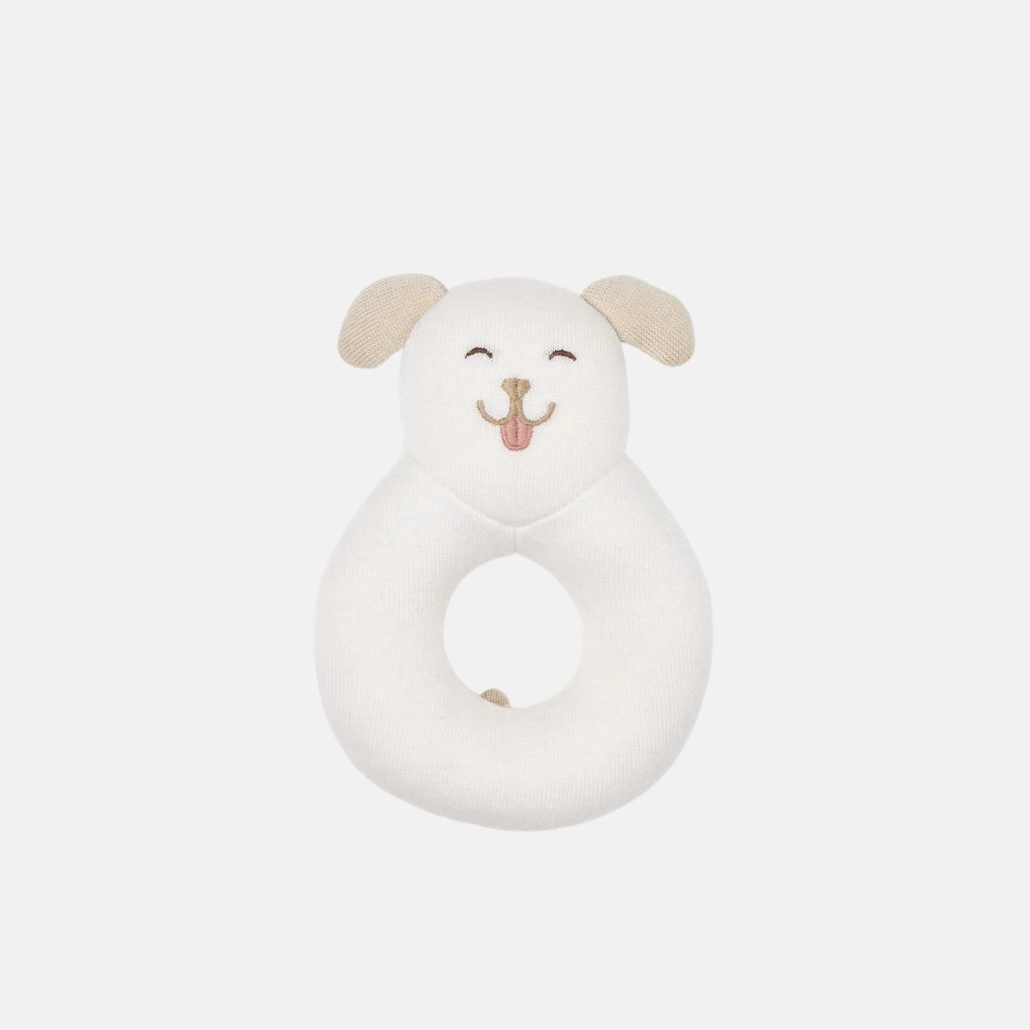 Loro Piana Baby Dog Rattle Virgin Wool, Front