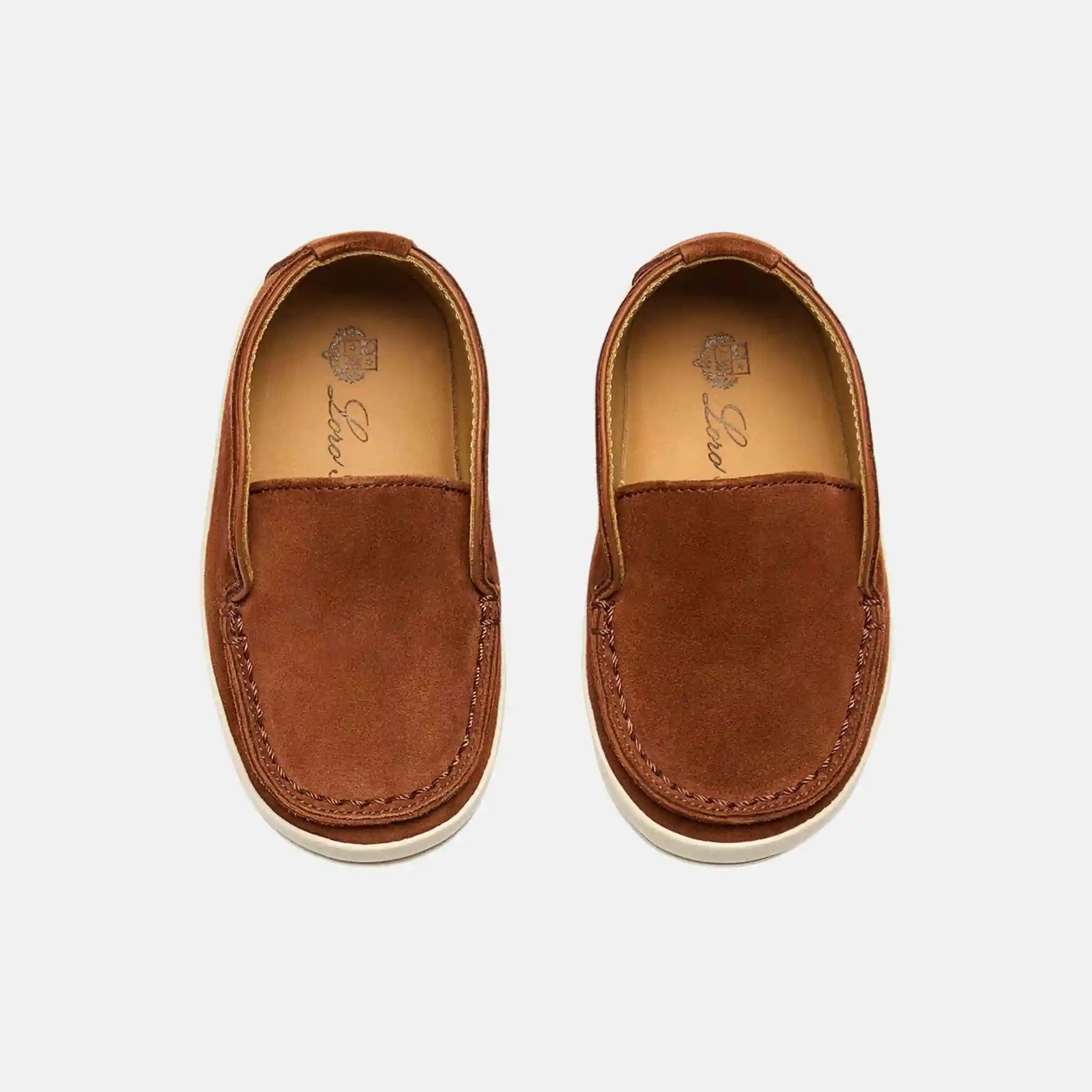 Loro Piana Baby Open Walk Ankle Boot in Suede, Cuir, Top