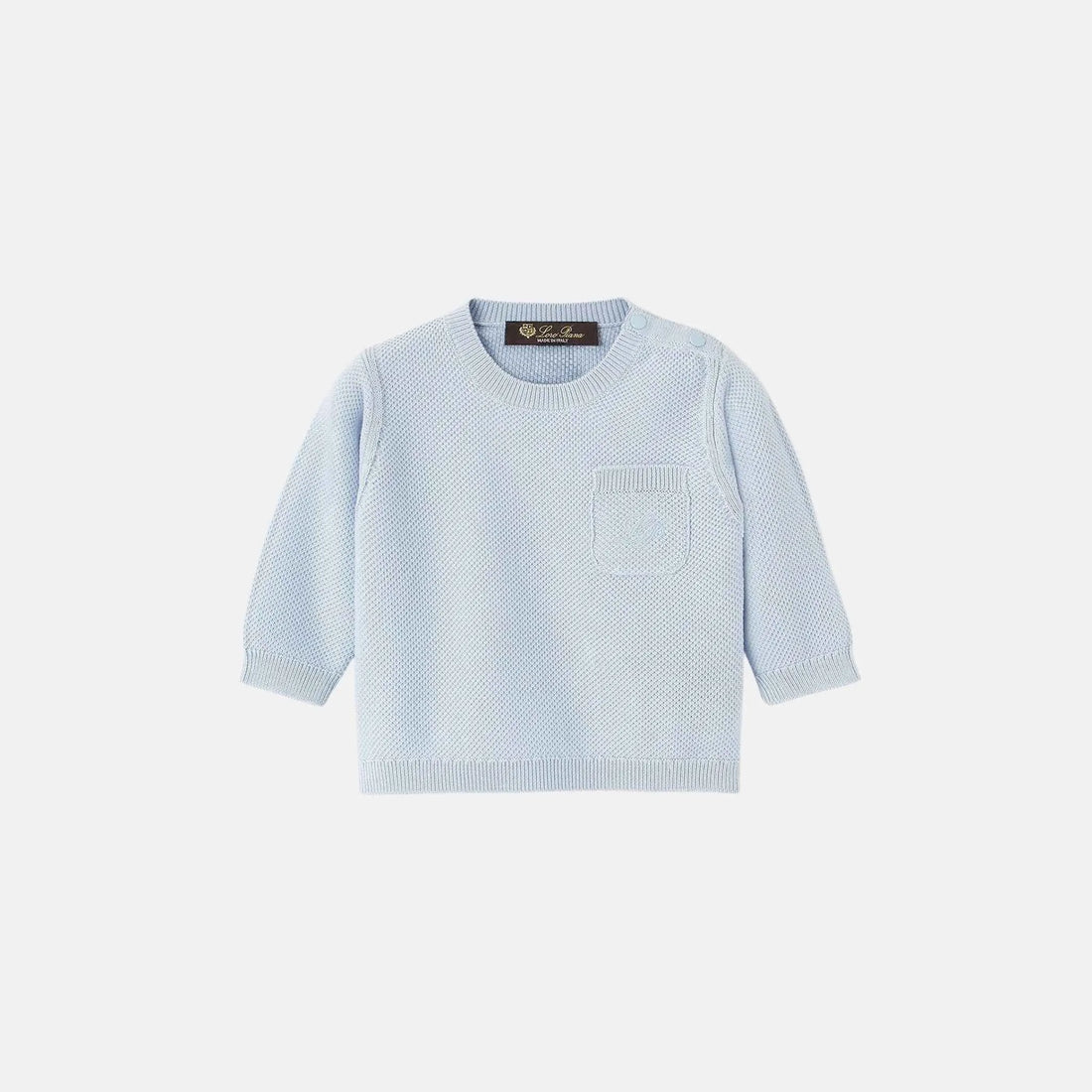 Loro Piana Baby Sunrise Crewneck Cotton, Front