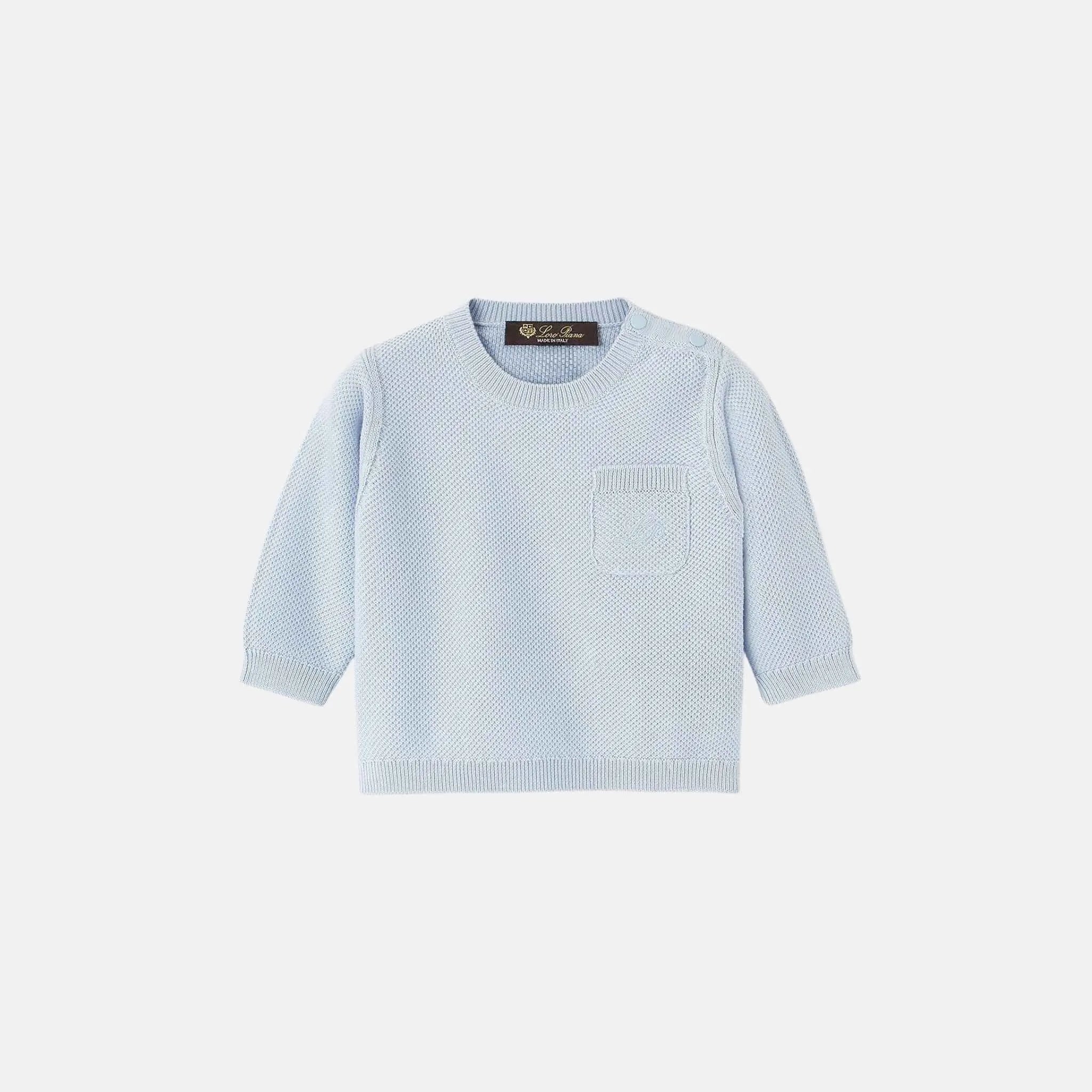 Loro Piana Baby Sunrise Crewneck Cotton, Front