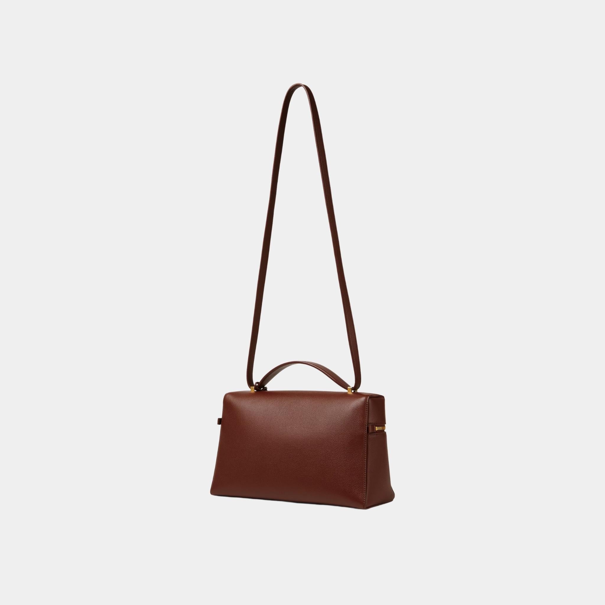Loro Piana Extra Bag L27 Calfskin, Smoked Caramel, Back