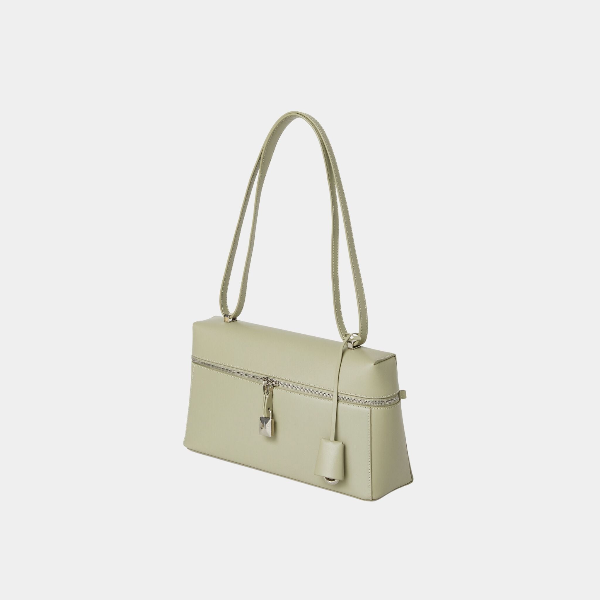Loro Piana Extra Bag L27 Smooth Calfskin, Light Wasabi, Side