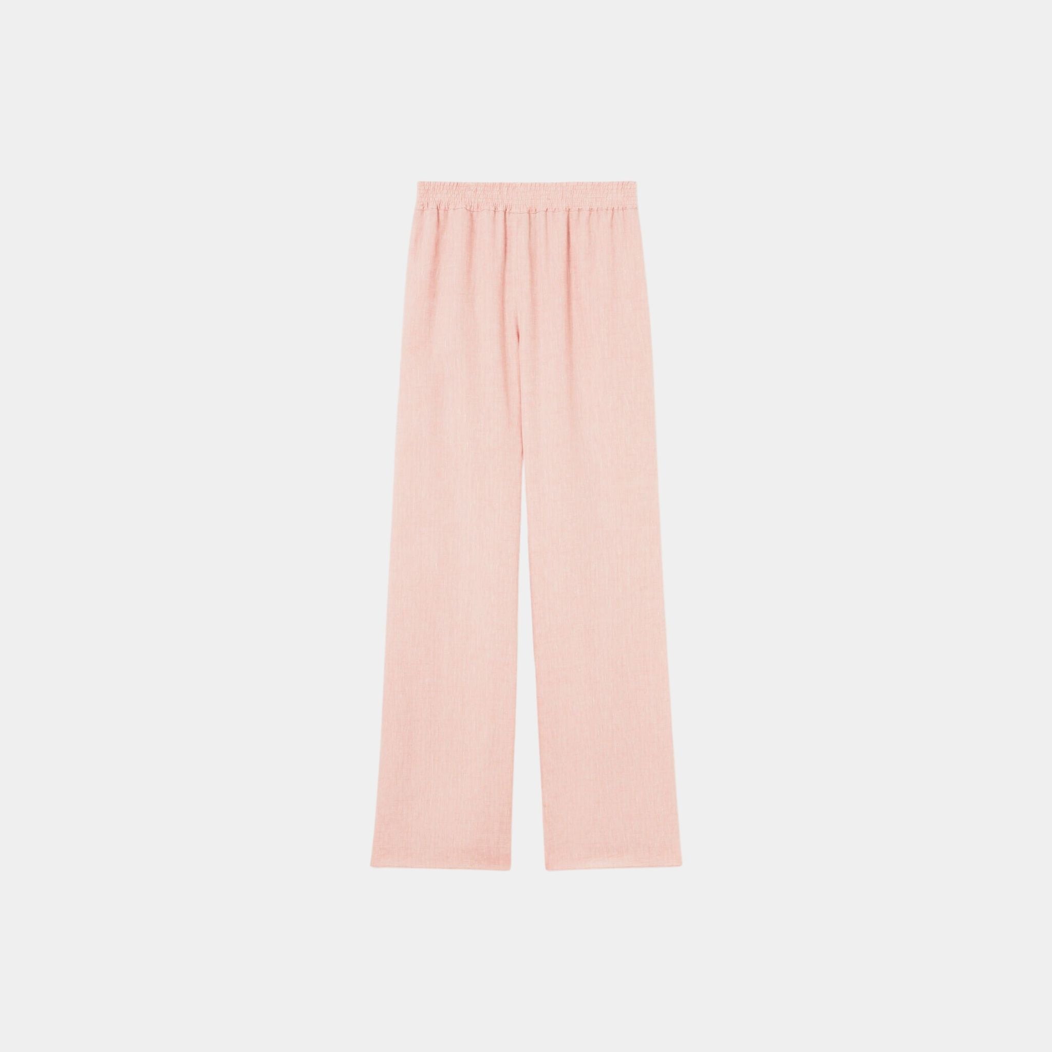 Loro Piana Gianfranco Trousers Linen, Peach Candle, Back