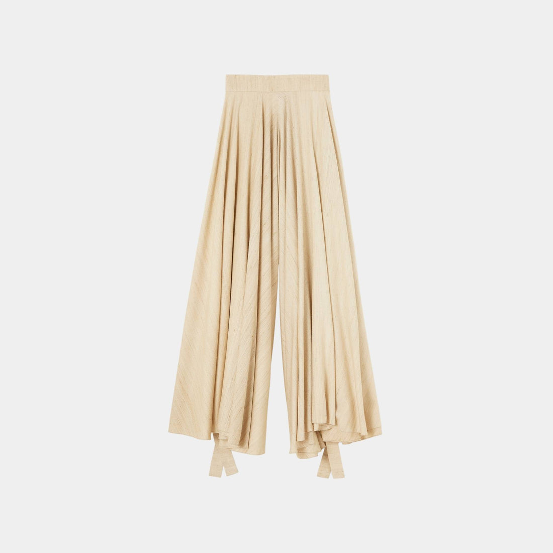 Loro Piana Jarrett Trousers Silk, Birch Bark, Front