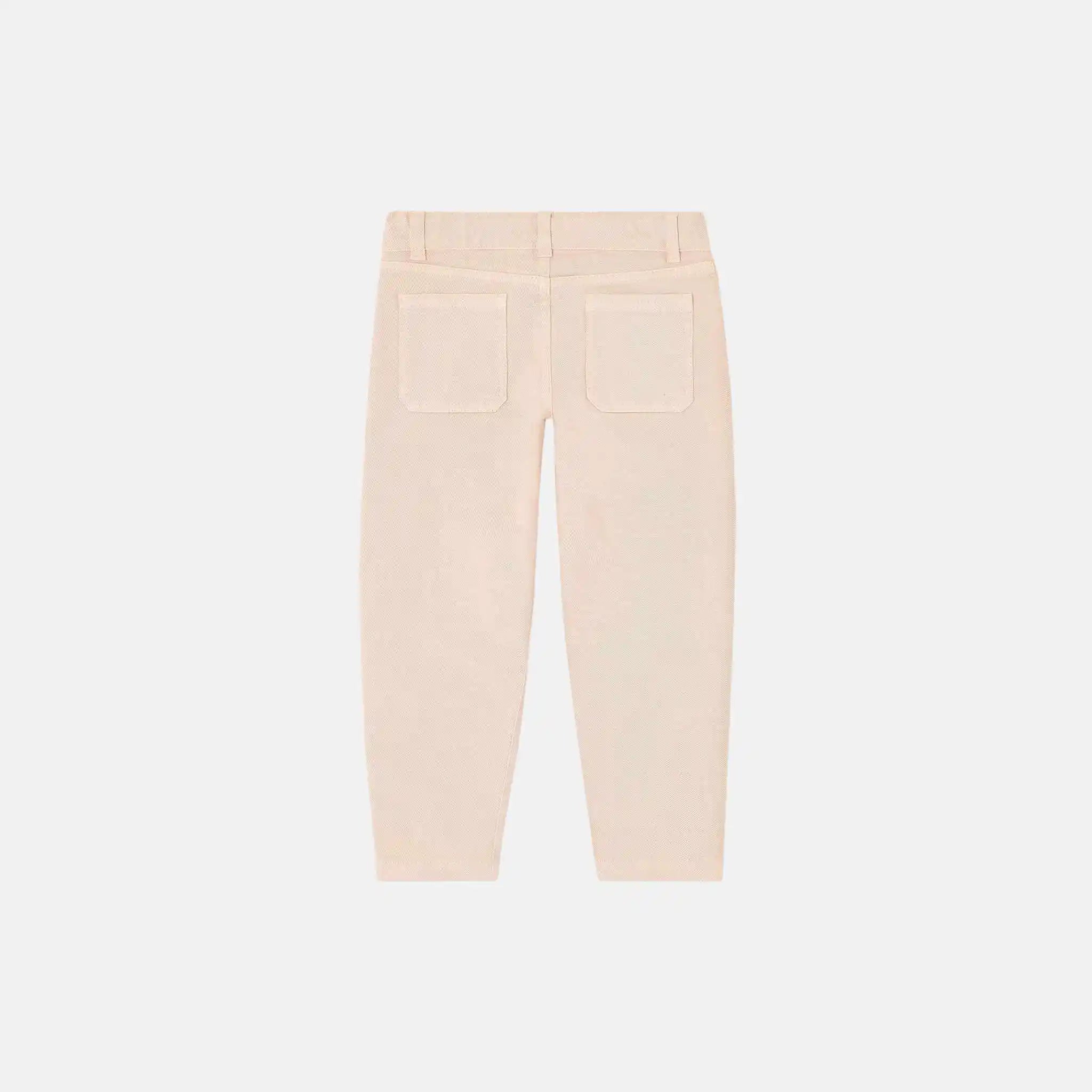 Loro Piana Kids Jordin Jeans in Cotton, Burly Wood, Back