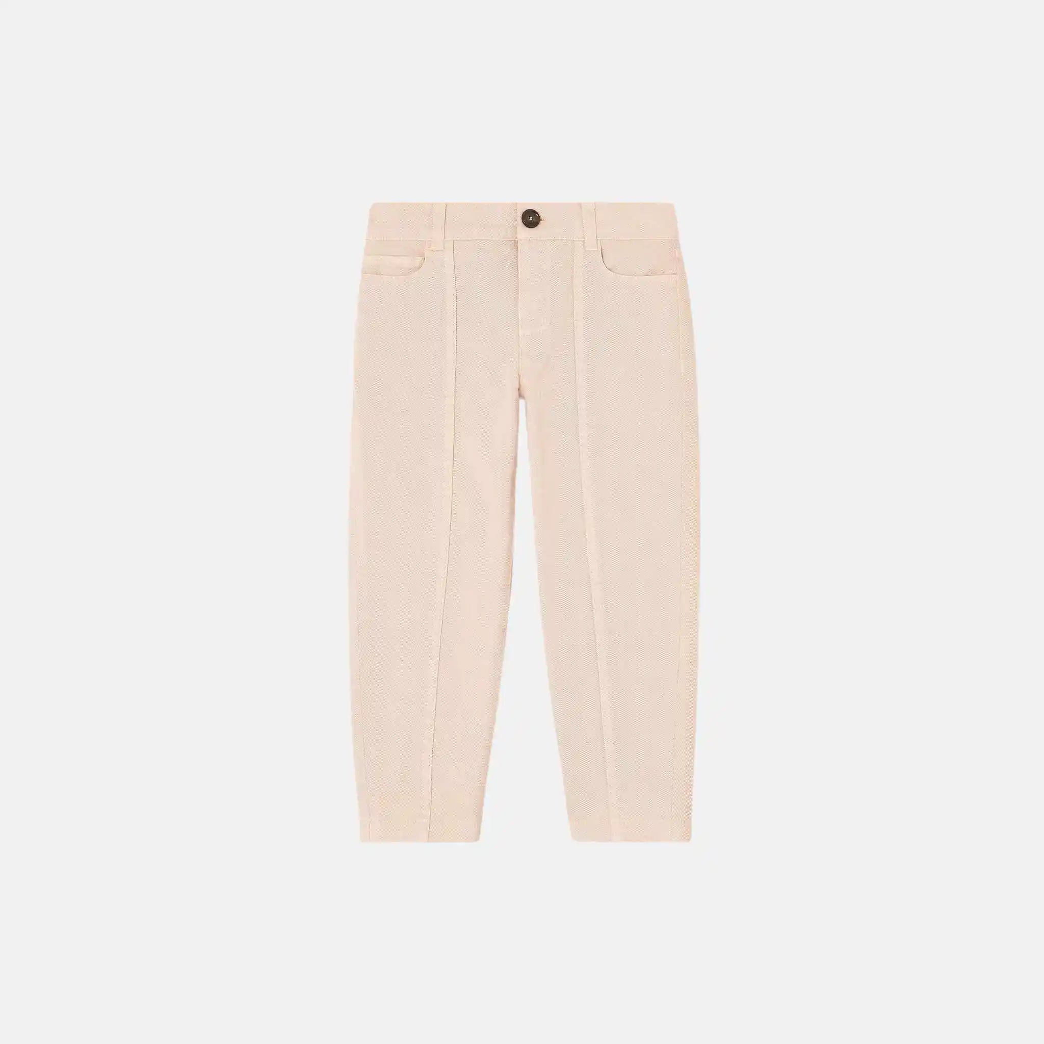 Loro Piana Kids Jordin Jeans in Cotton, Burly Wood, Front