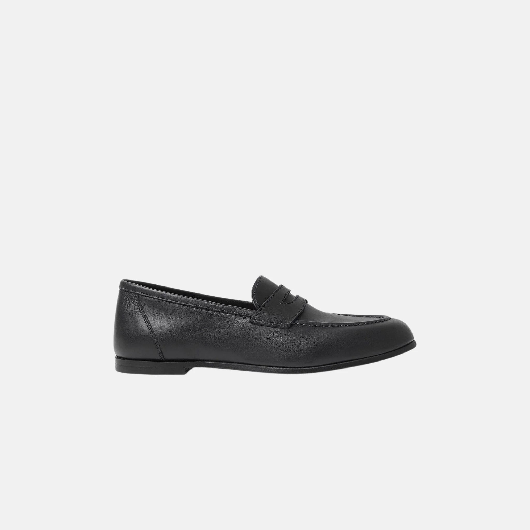 Loro Piana Kids Sergio Loafer in Calfskin, Side