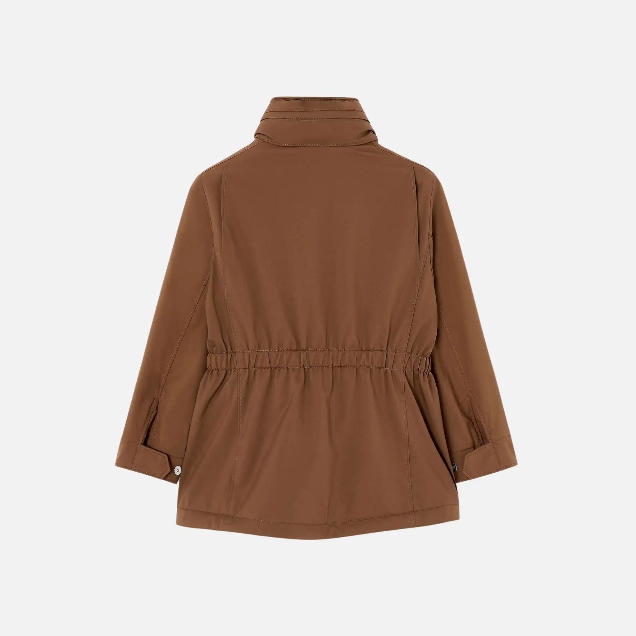 Loro Piana Kids Traveler Jacket Windmate Storm System, Chestnut, Back