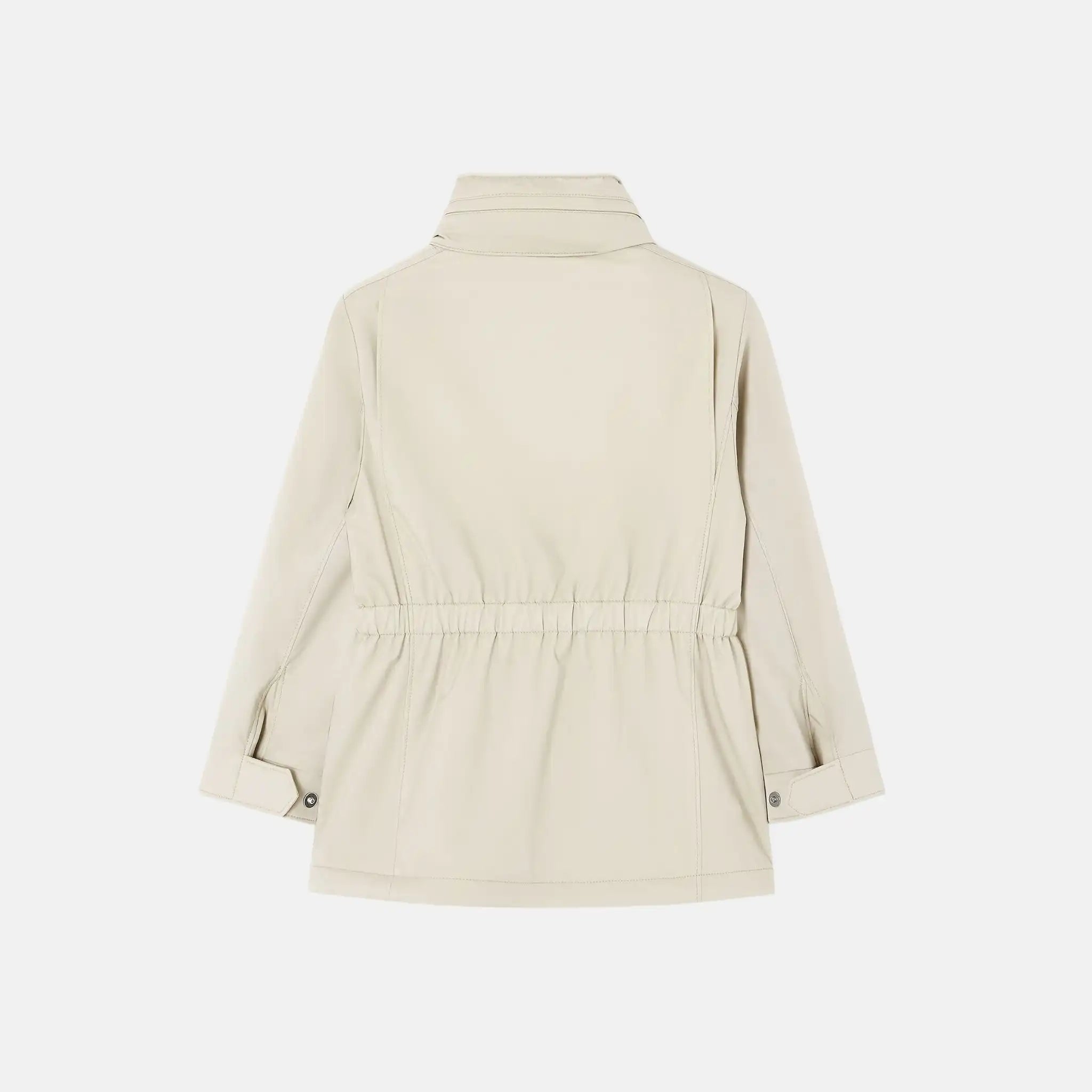 Loro Piana Kids Traveler Jacket Windmate Storm System, Ivory, Back