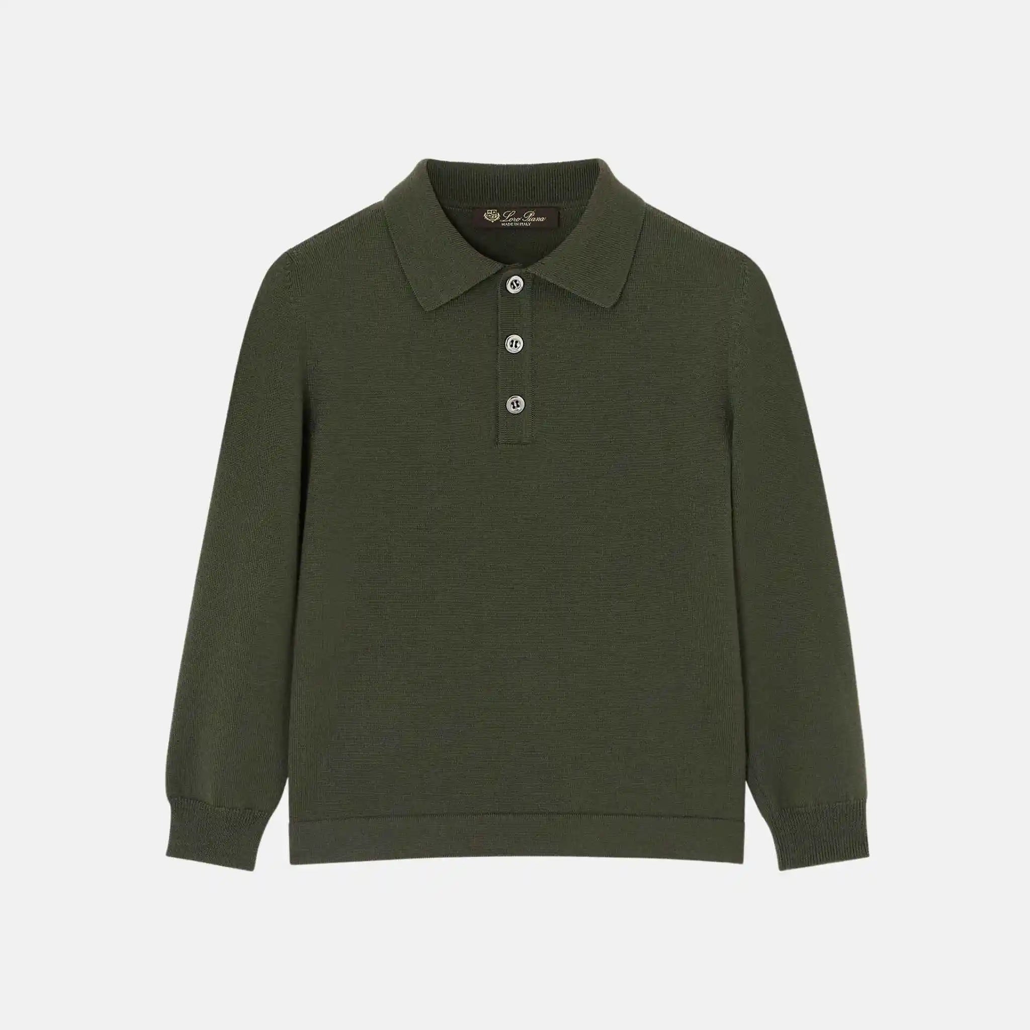 Loro Piana Kids Wonderland Polo Jumper in Wish Wool, whildtheme