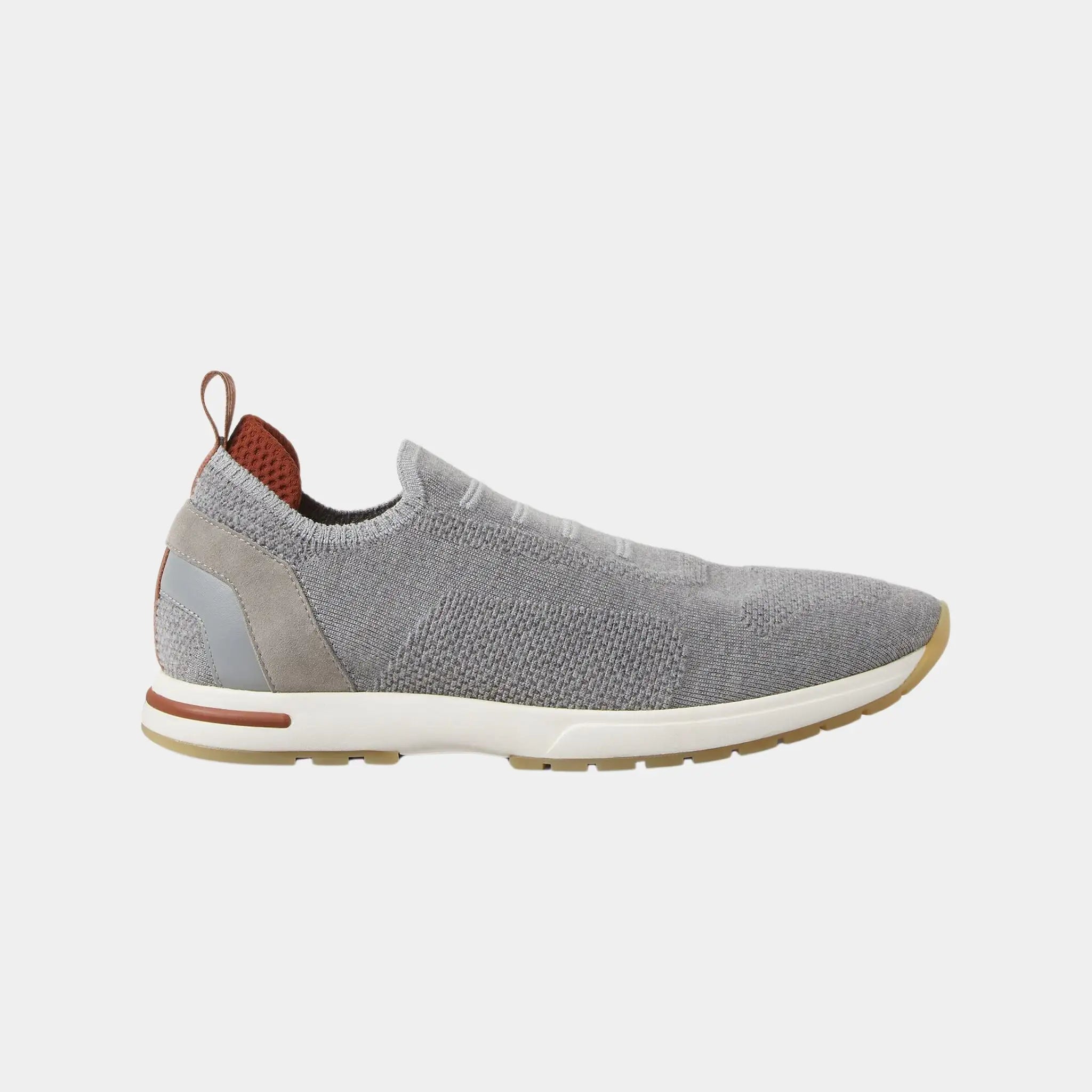 Loro Piana 360 LP Flexy Walk Sneakers With Kummel Colored Eyelets, Dove, Side