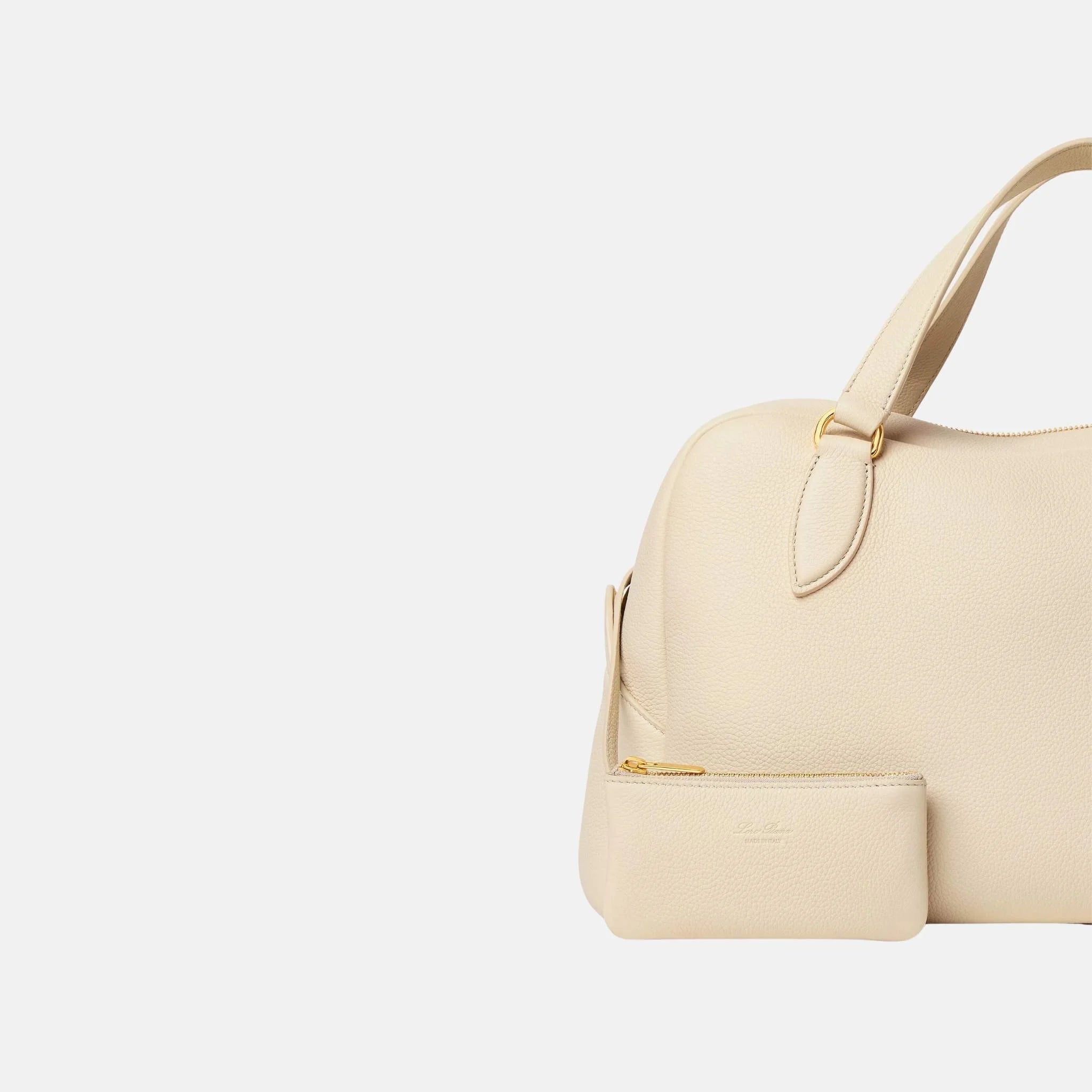 Loro Piana Medium Needle Bag in Calfskin, Close