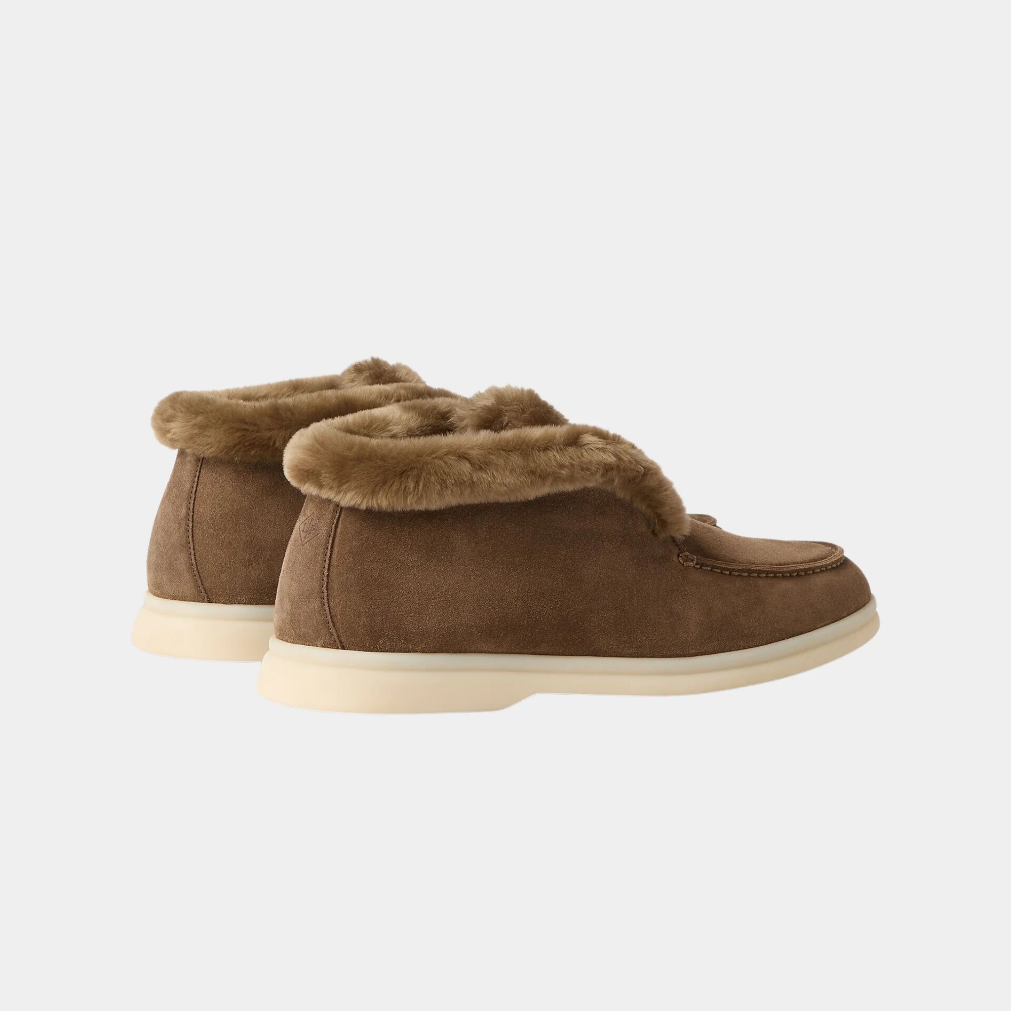 Loro Piana Open Walk Ankle Boot in Suede for Women, Moorland, Back