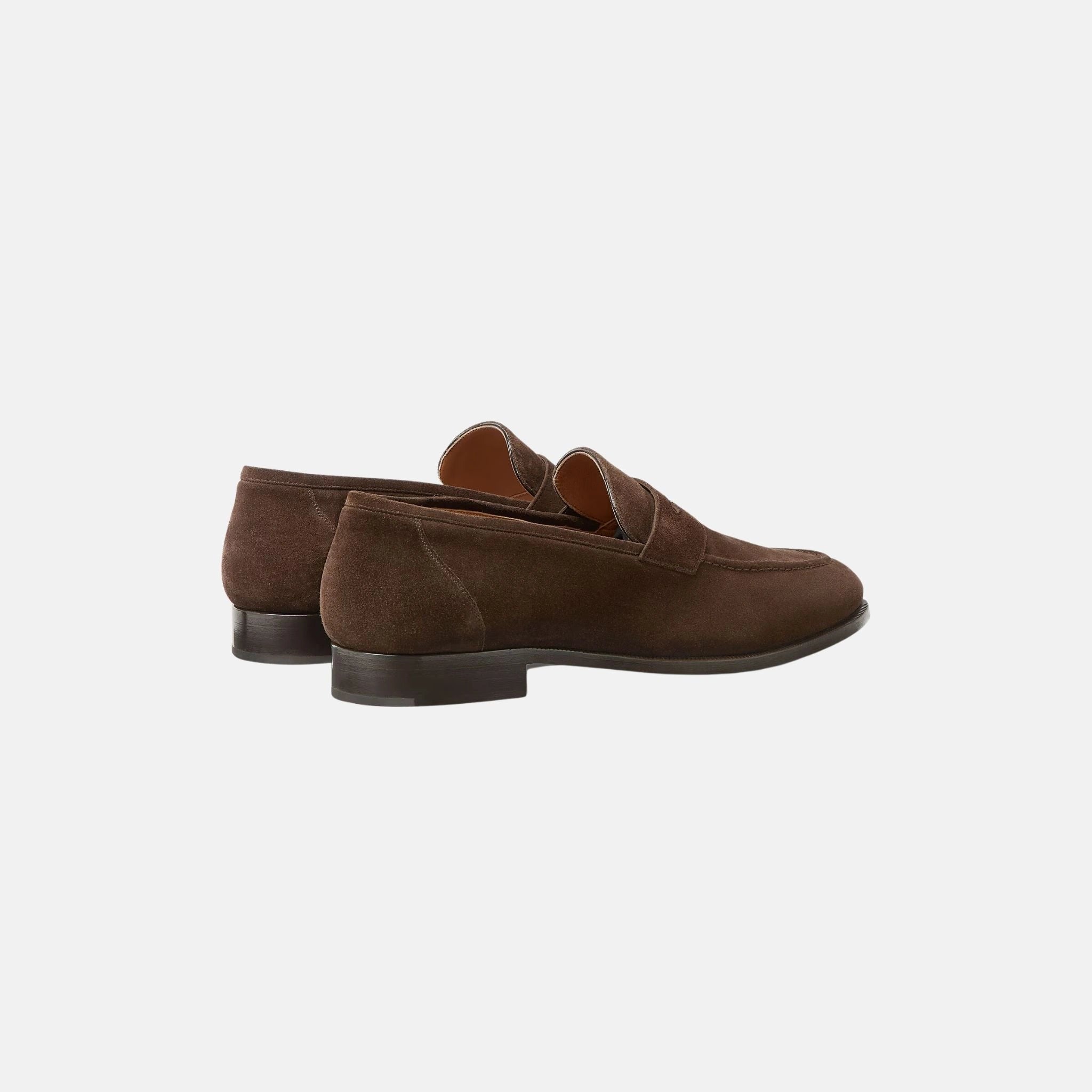 Loro Piana Sergio Loafer Ox Leather, Chocolate, Back