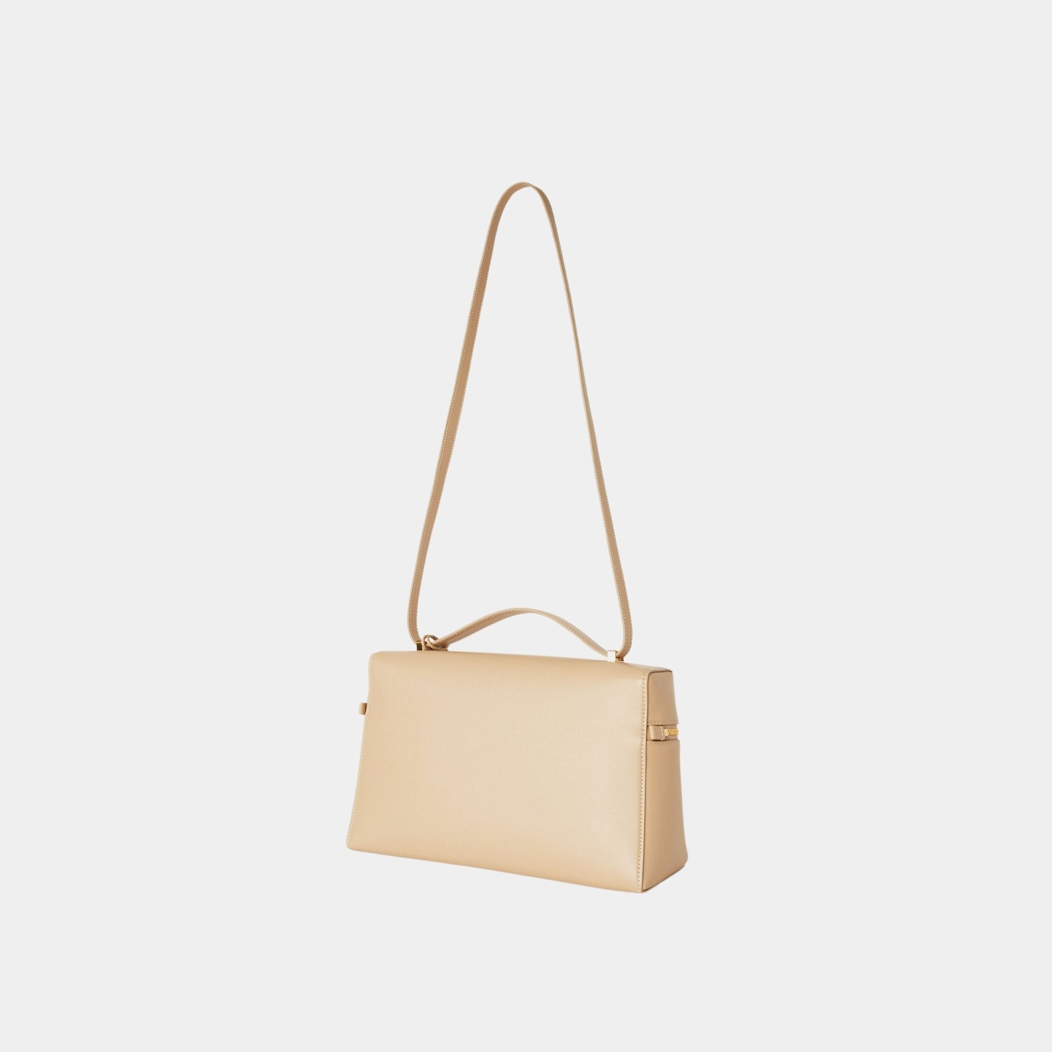 Loro Piana Extra Bag L27 In Smooth Calfskin, Light Mastic, Back