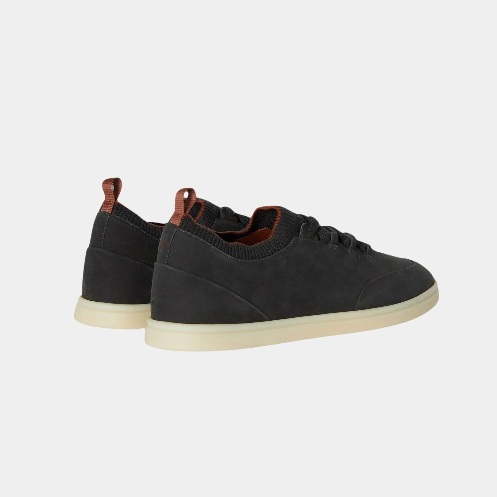 Loro Piana Soho Walk Sneakers Calfskin, Chacoral Gray, Back
