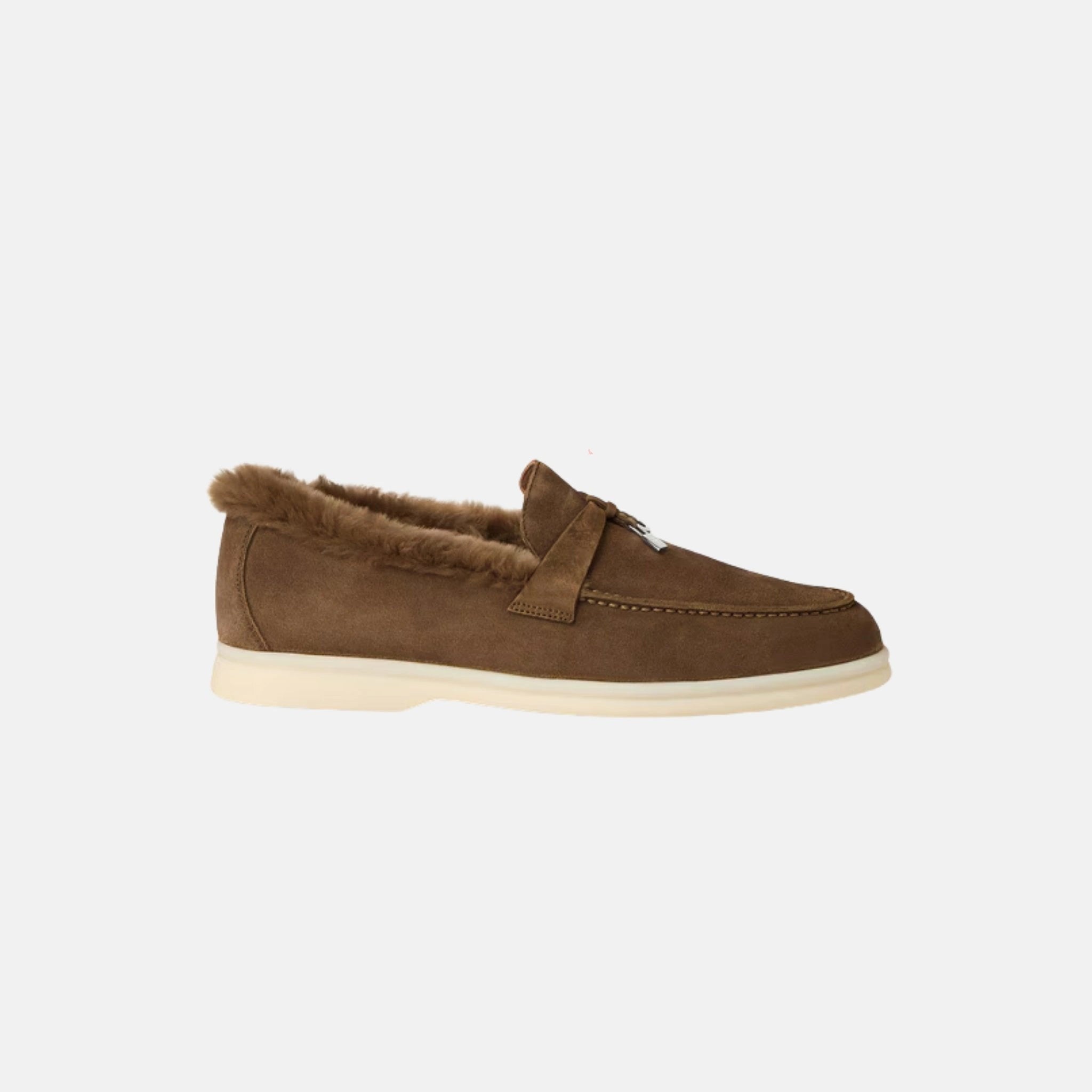 Summer Charms Walk Loafer Suede with Beaver Fur