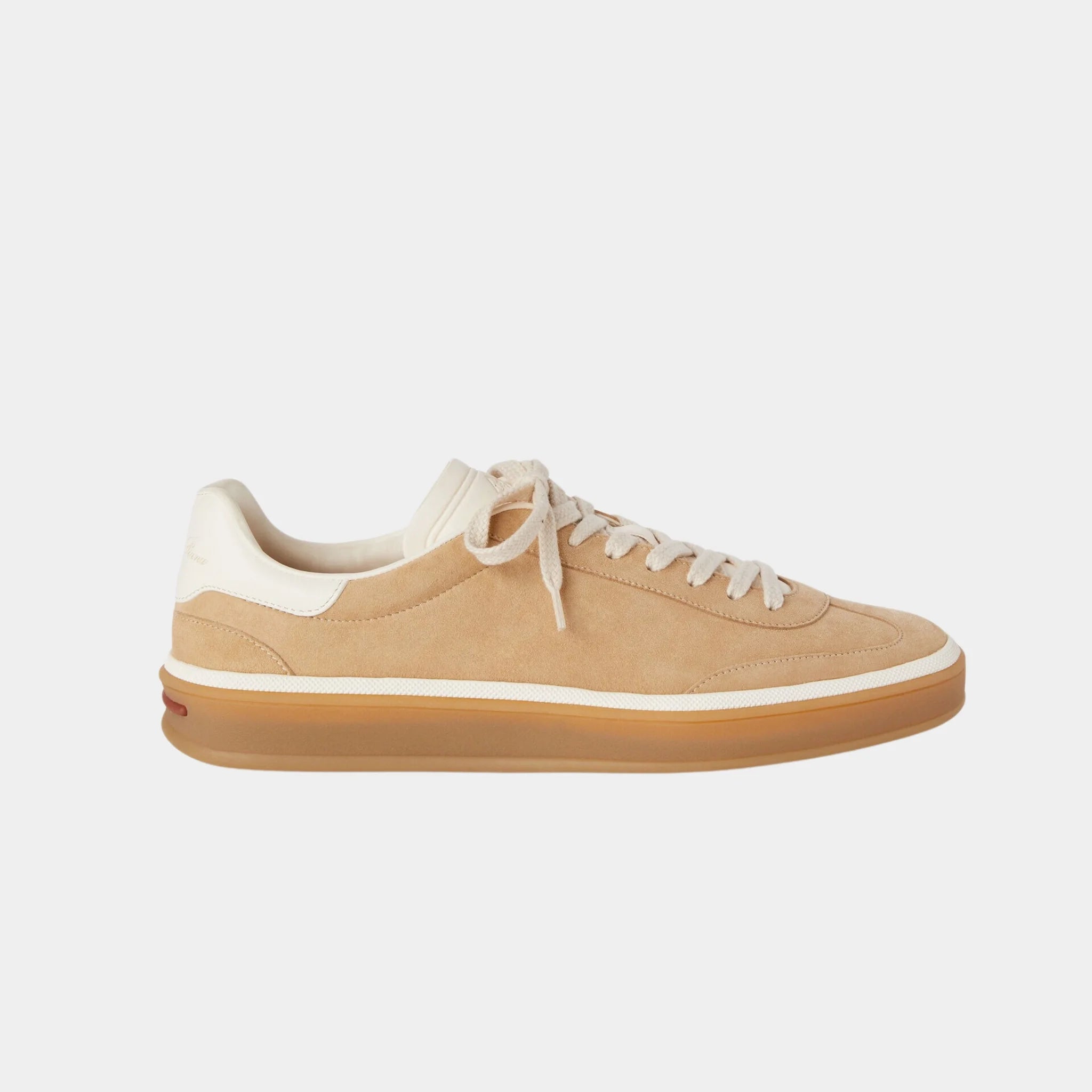Loro Piana Tennis Walk Sneaker Suede Calf Split, Windy Dunes, Side