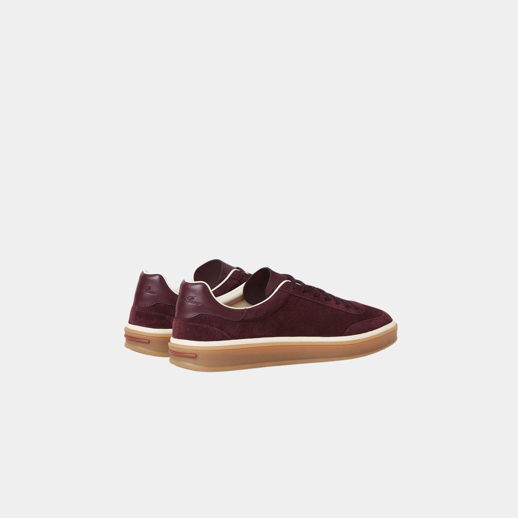 Loro Piana Tennis Walk Sneaker, Very Dark Maroon, Back