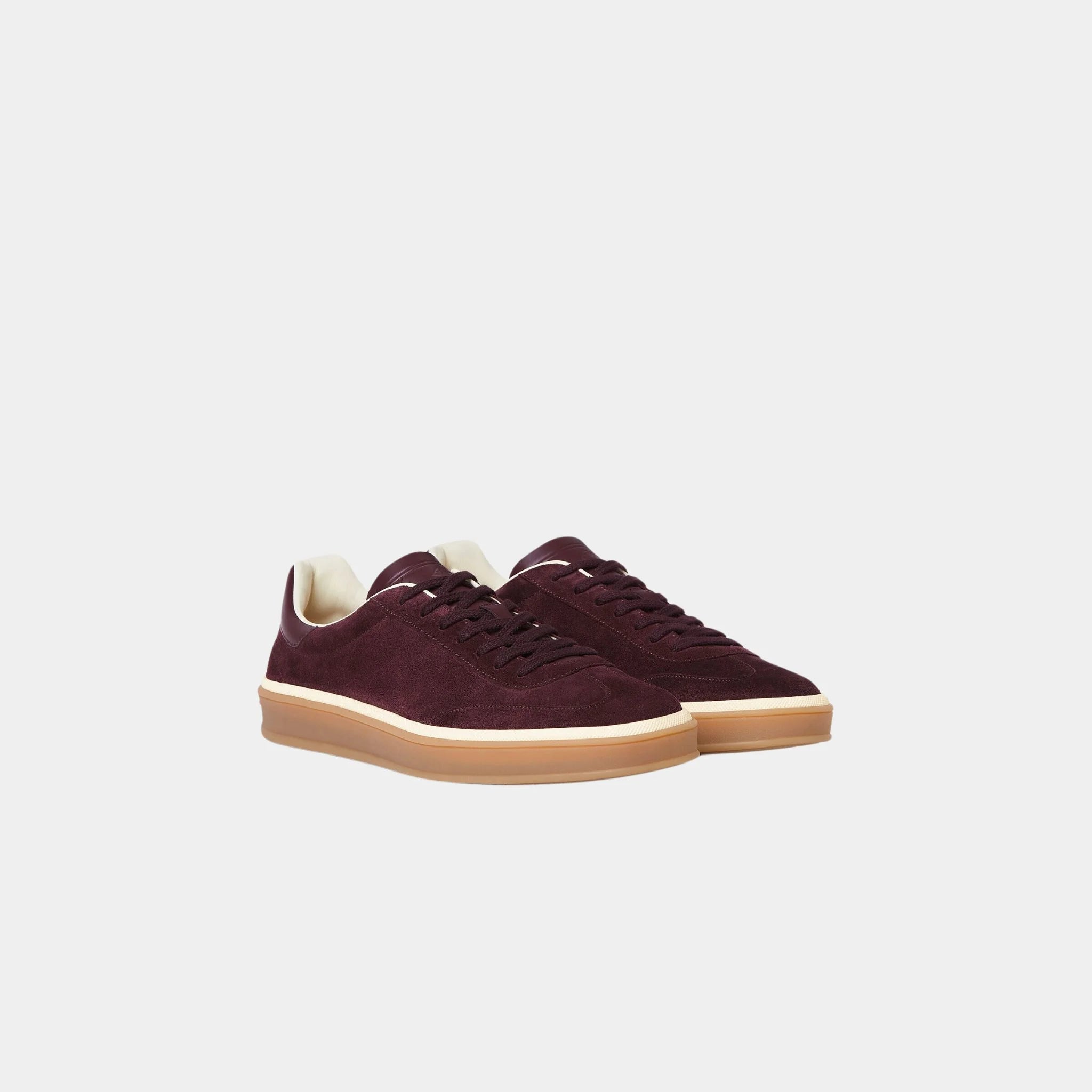 Loro Piana Tennis Walk Sneaker, Very Dark Maroon, Front