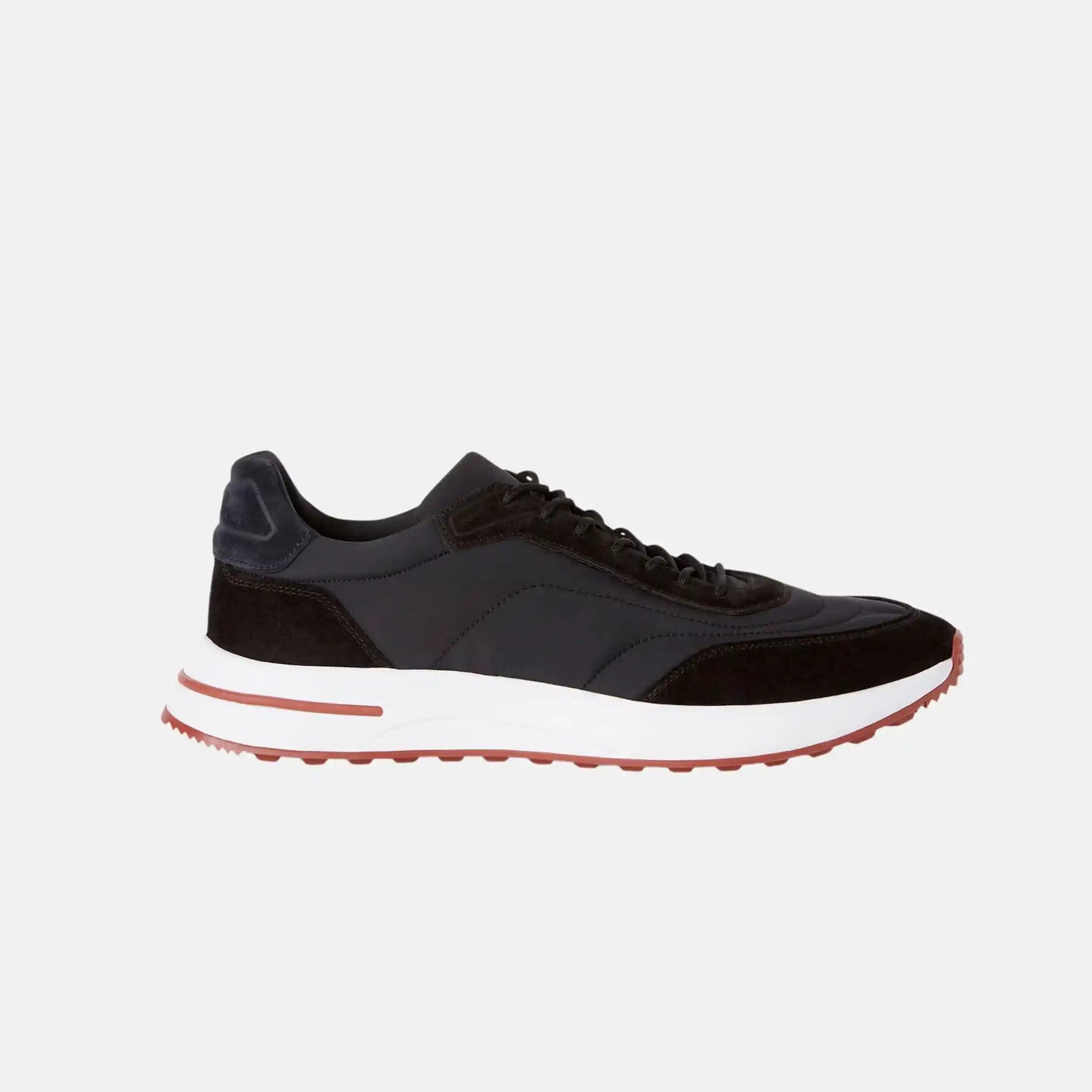 Loro Piana Week End Walk Sneaker Microfibre Storm System, Black, Side