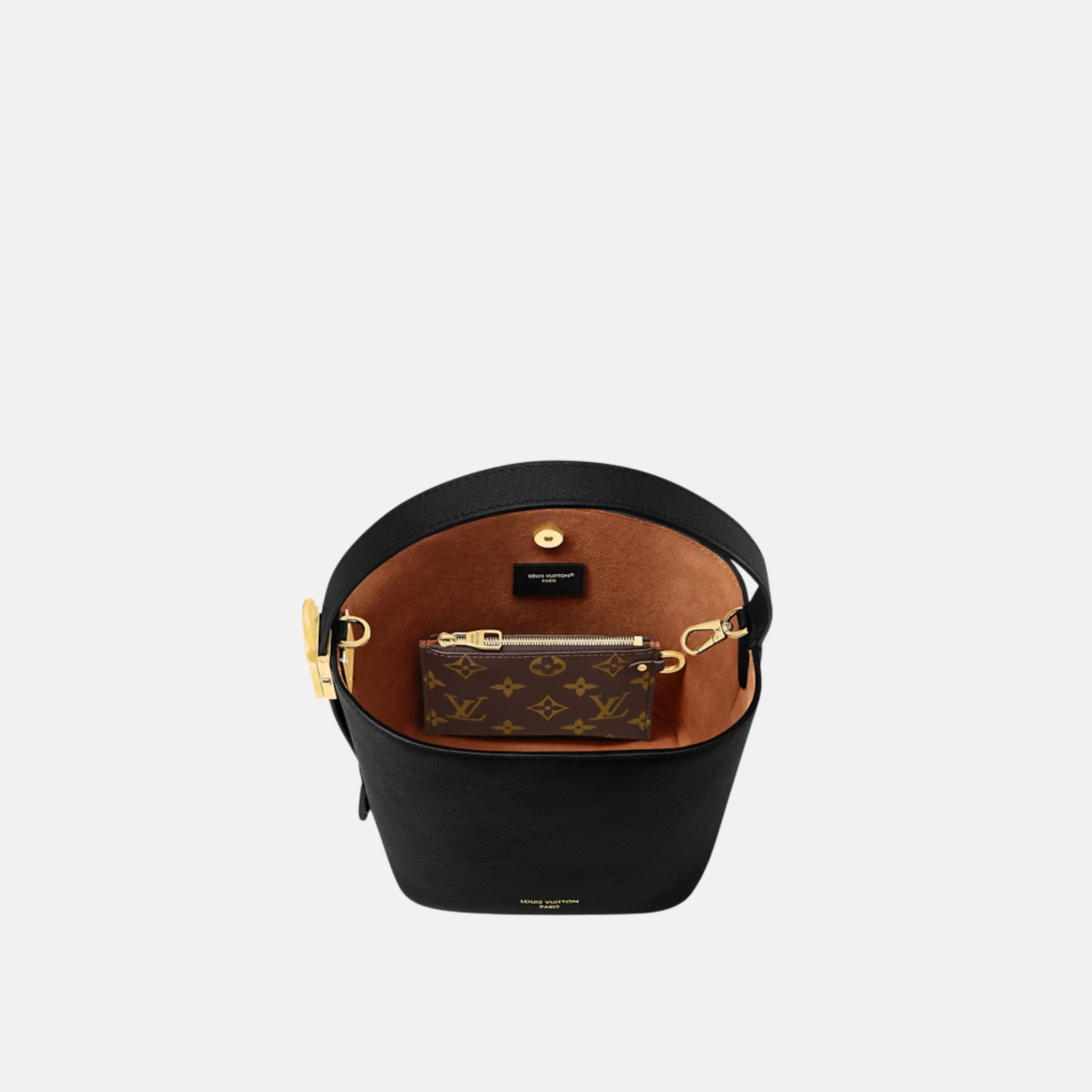 Louis Vuitton All In BB Low Key Bag, Black, Inside