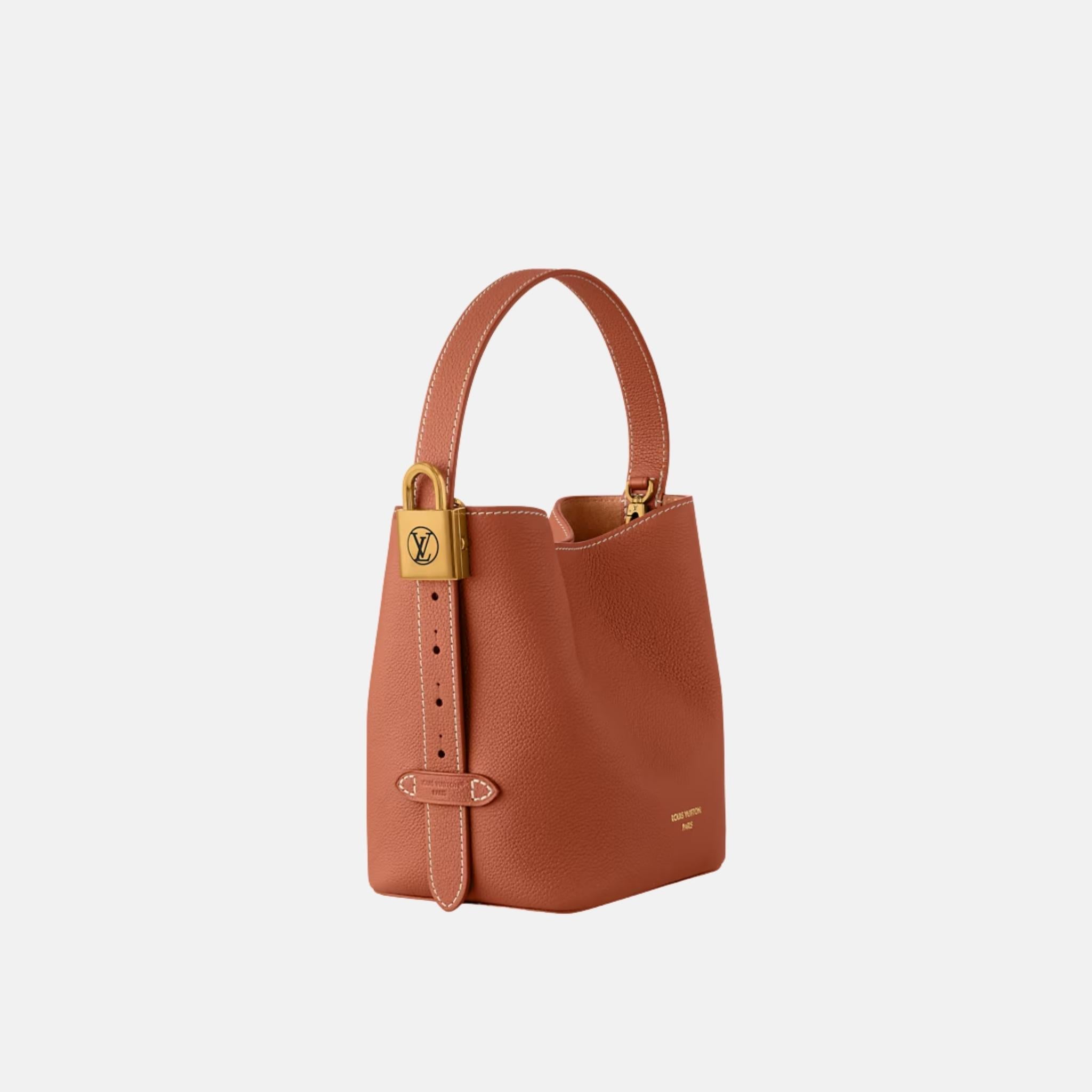 Louis Vuitton All In BB Low Key Bag, Cognac, Side