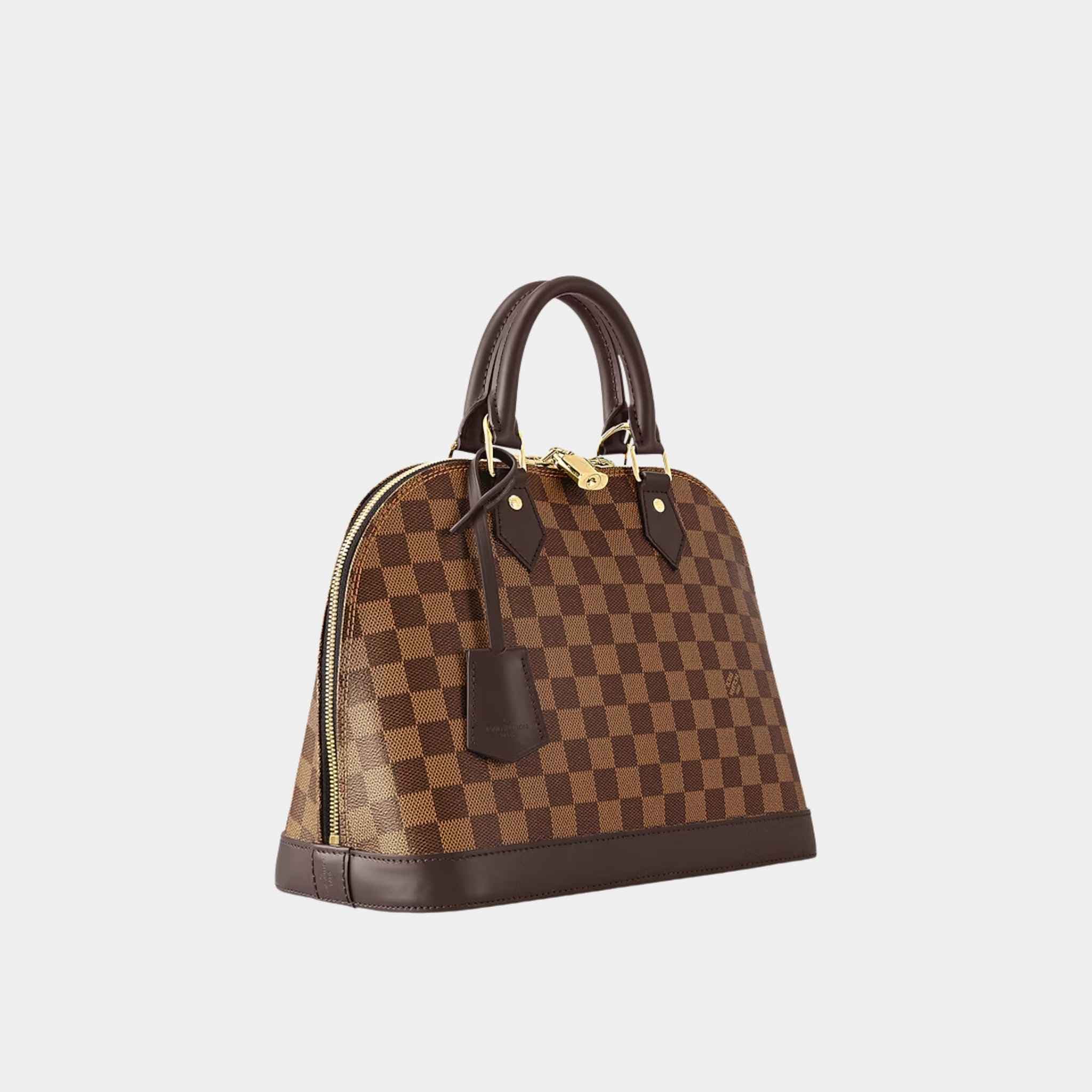 Louis Vuitton Louis Vuitton Alma PM Damier Ebene Handbag, Side