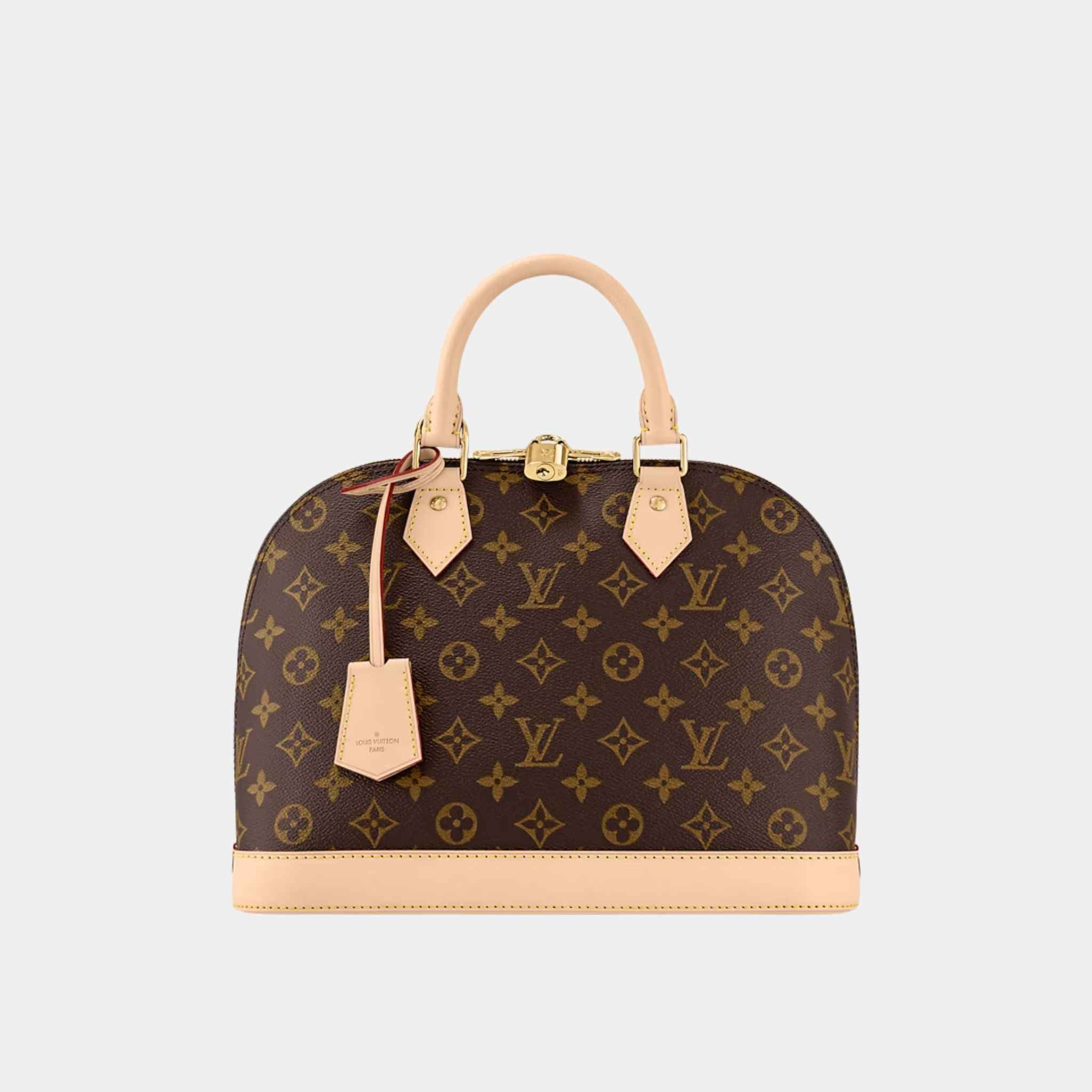 Louis Vuitton Alma PM Monogram Canvas Handbag, Front