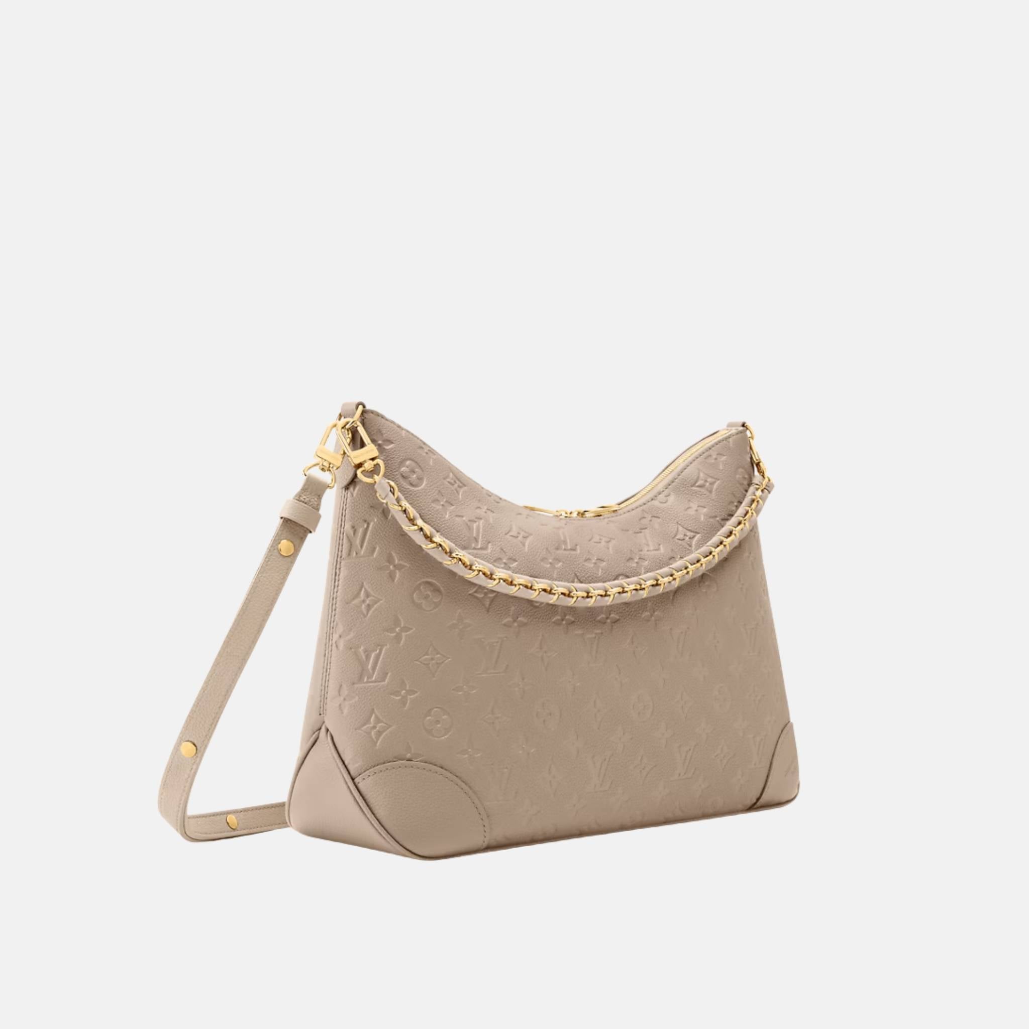 Louis Vuitton Boulogne GM Bag, Turtledove, Side