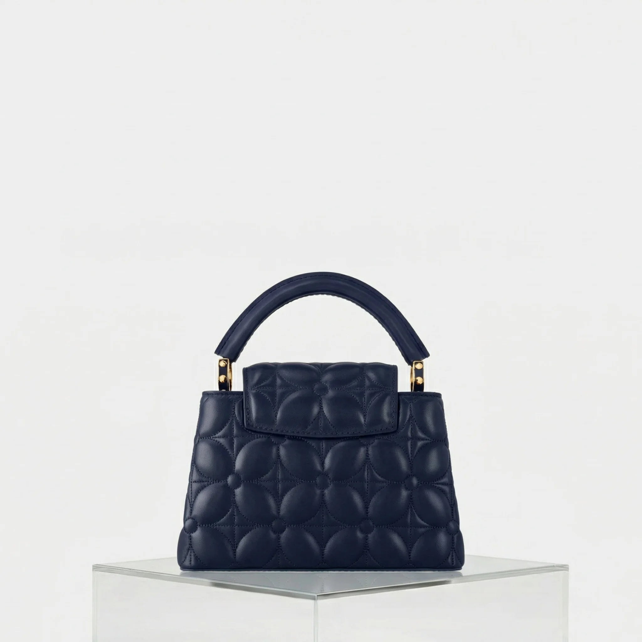 Louis Vuitton Capucines Mini Handbag Lamskin Leather, Back